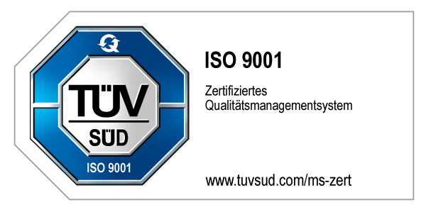 EMS Dienstleister TÜV QUALITÄTSNORM ISO 9001:2015