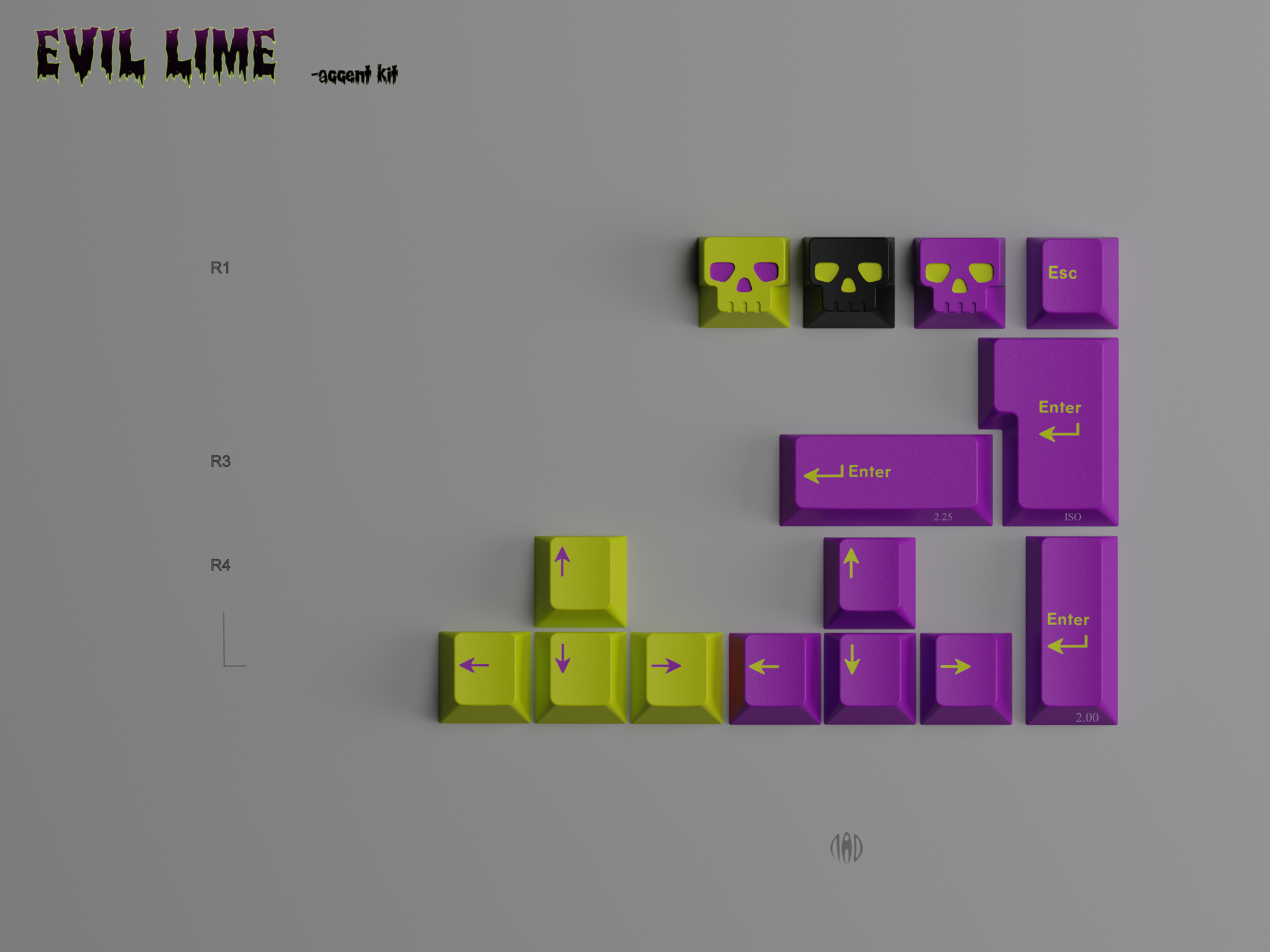 GMK CYL Evil Lime Keycaps