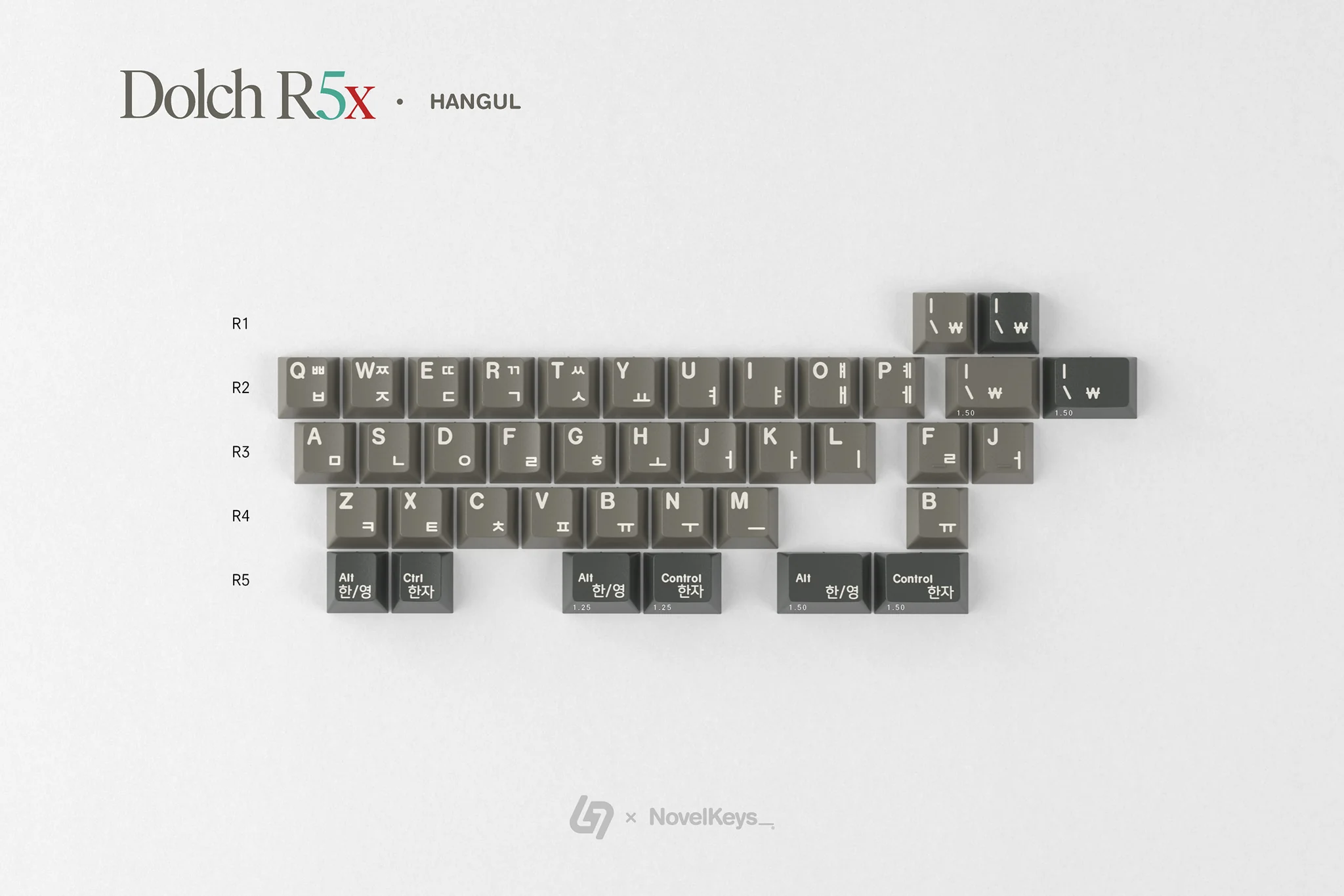 GMK CYL Dolch R5X Keycaps Hangul Kit