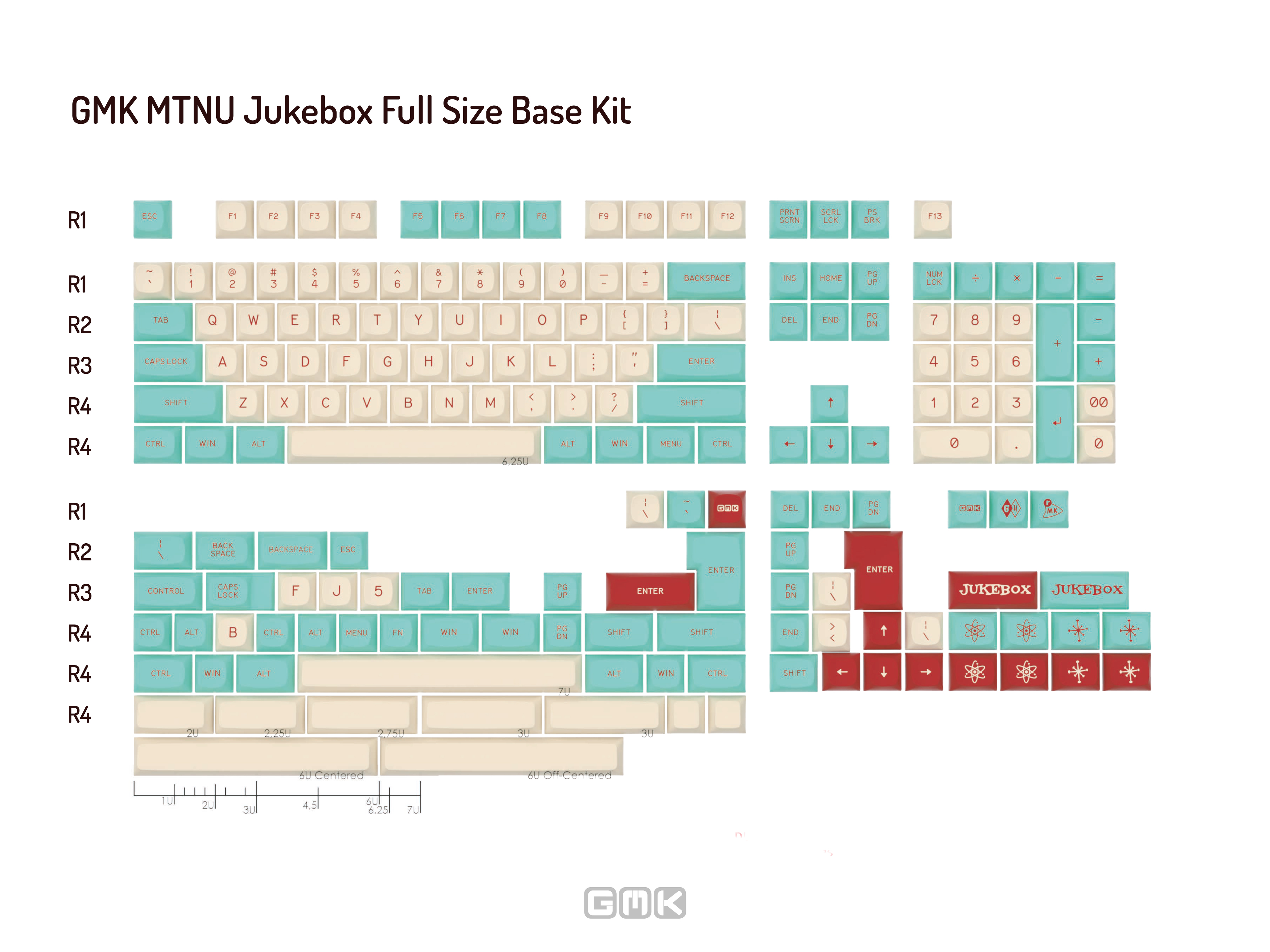 GMK MTNU Jukebox Keycaps