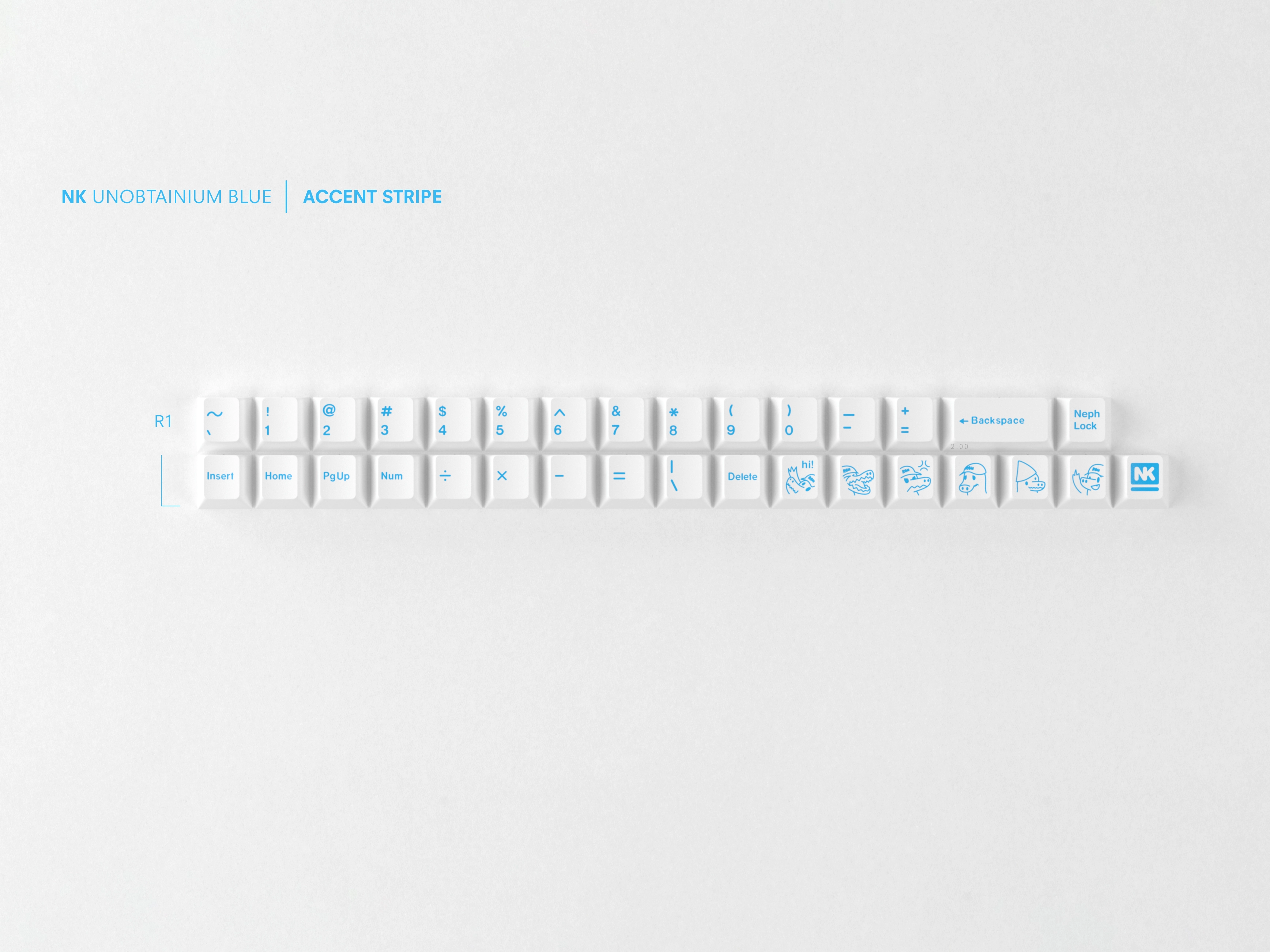 GMK CYL Unobtainium Blue Keycaps