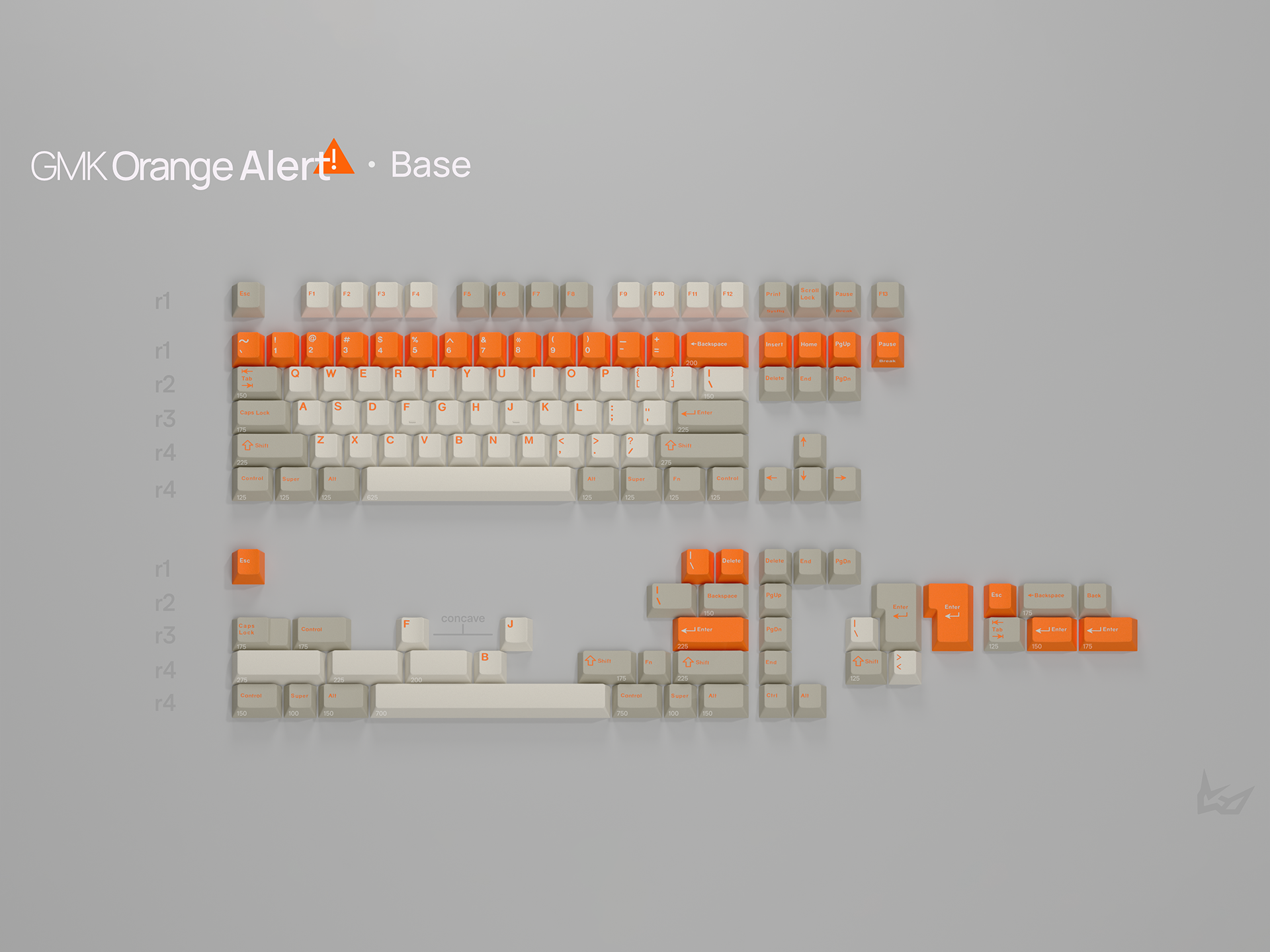 GMK CYL Orange Alert Keycaps