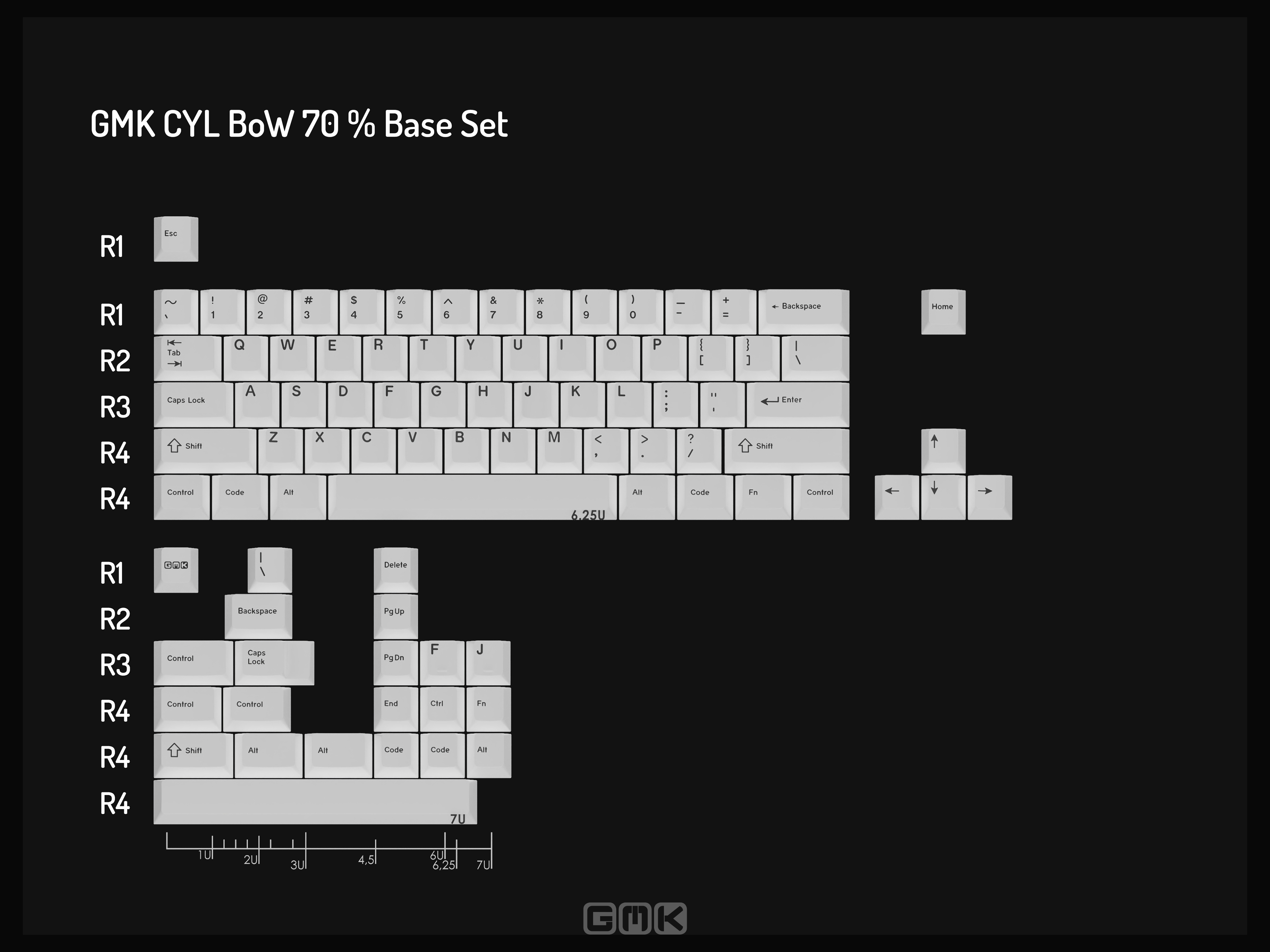 GMK CYL BoW (Black on White) GMK CYL BoW (Black on White)
