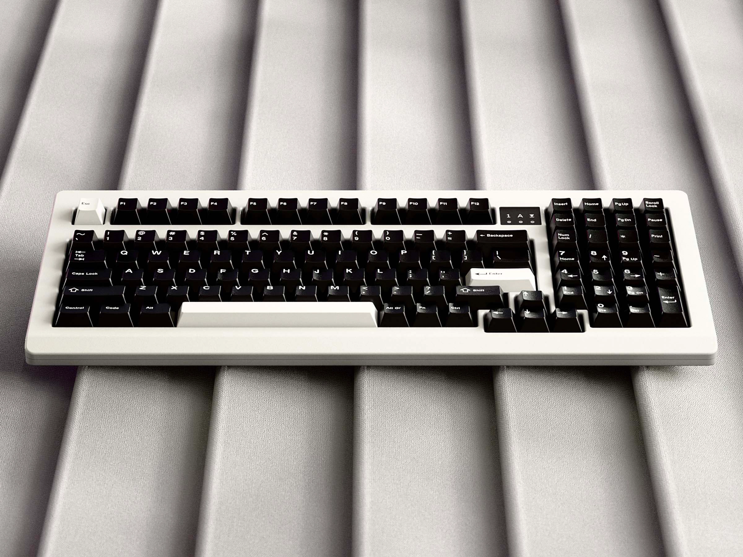 GMK CYL WoB (White on Black) Keycaps