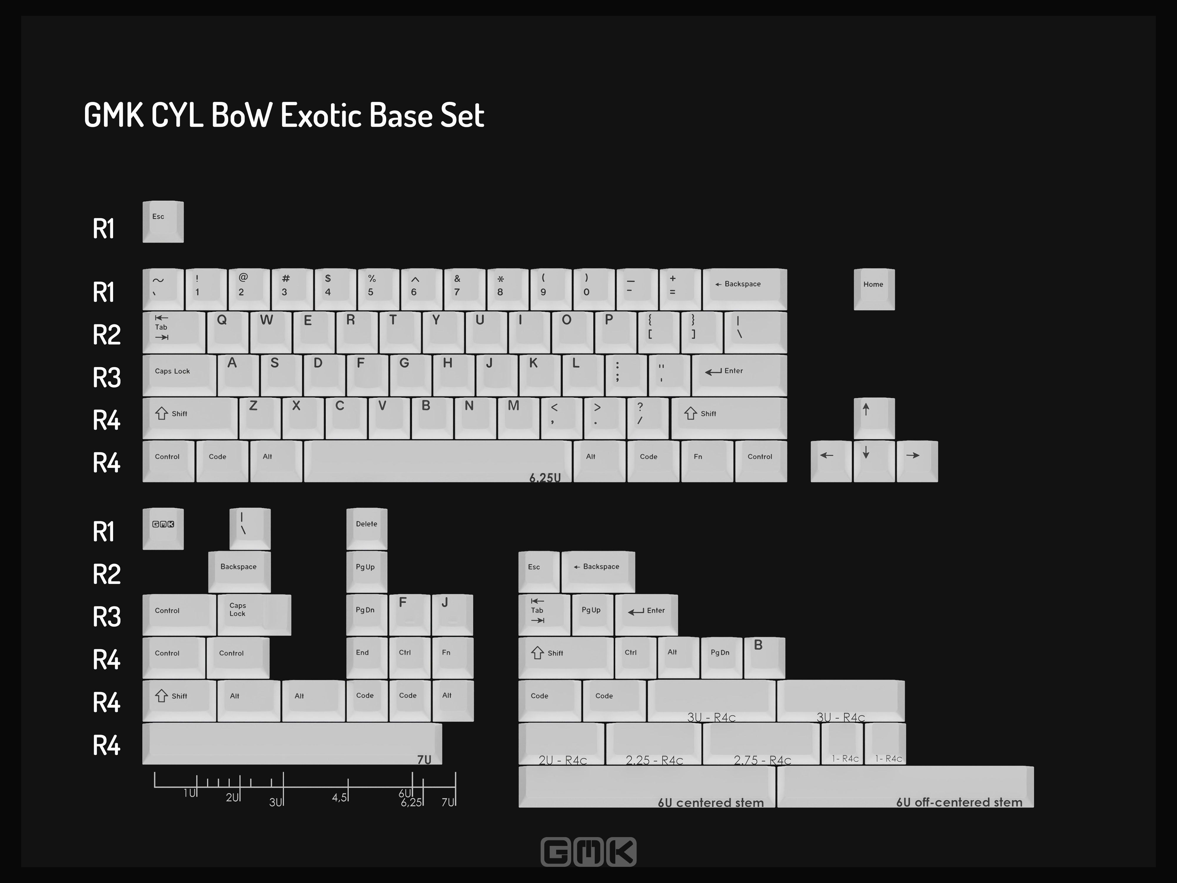 GMK CYL BoW (Black on White) GMK CYL BoW (Black on White)