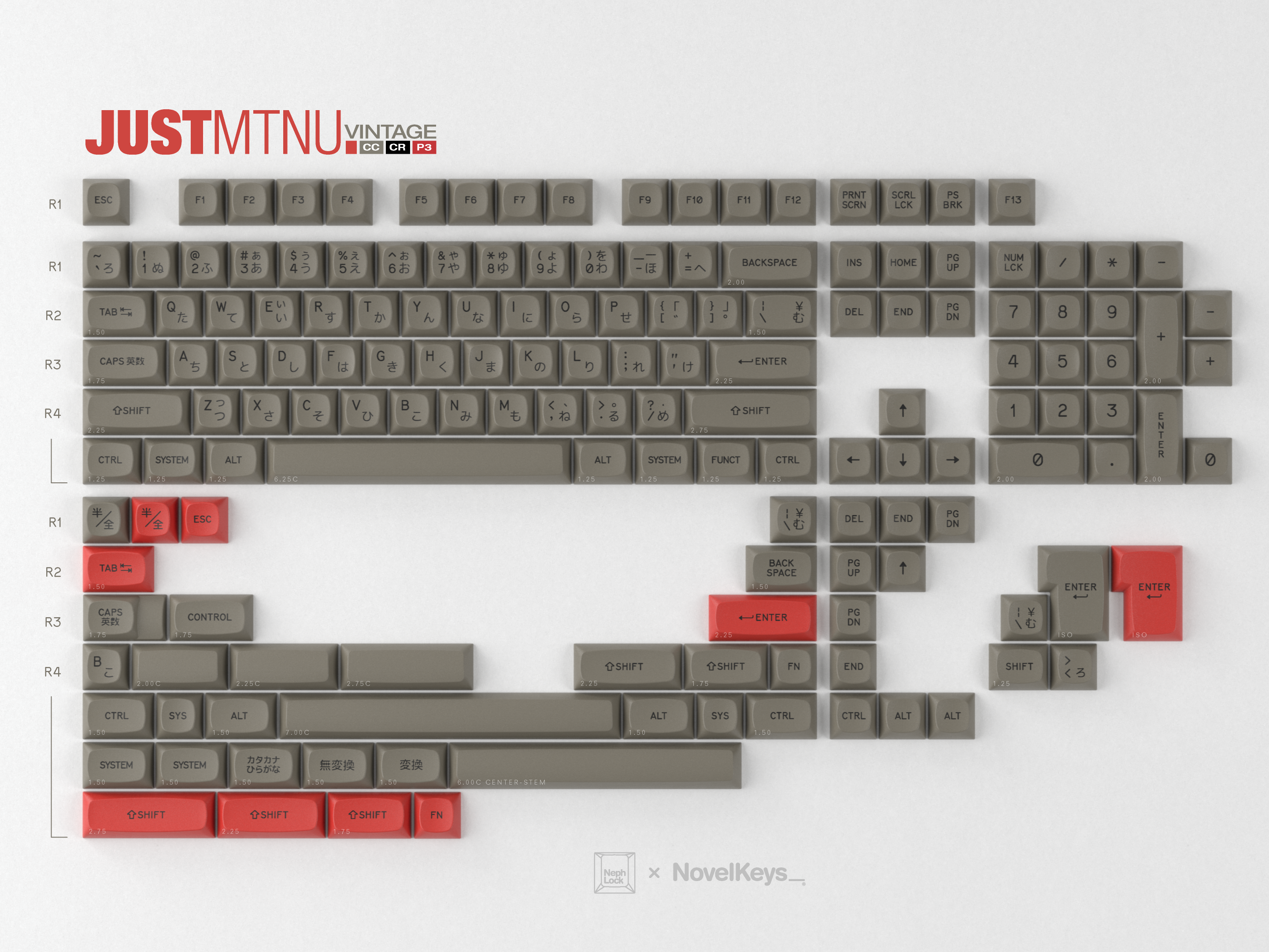 GMK MTNU JUSTMTNU Keycaps