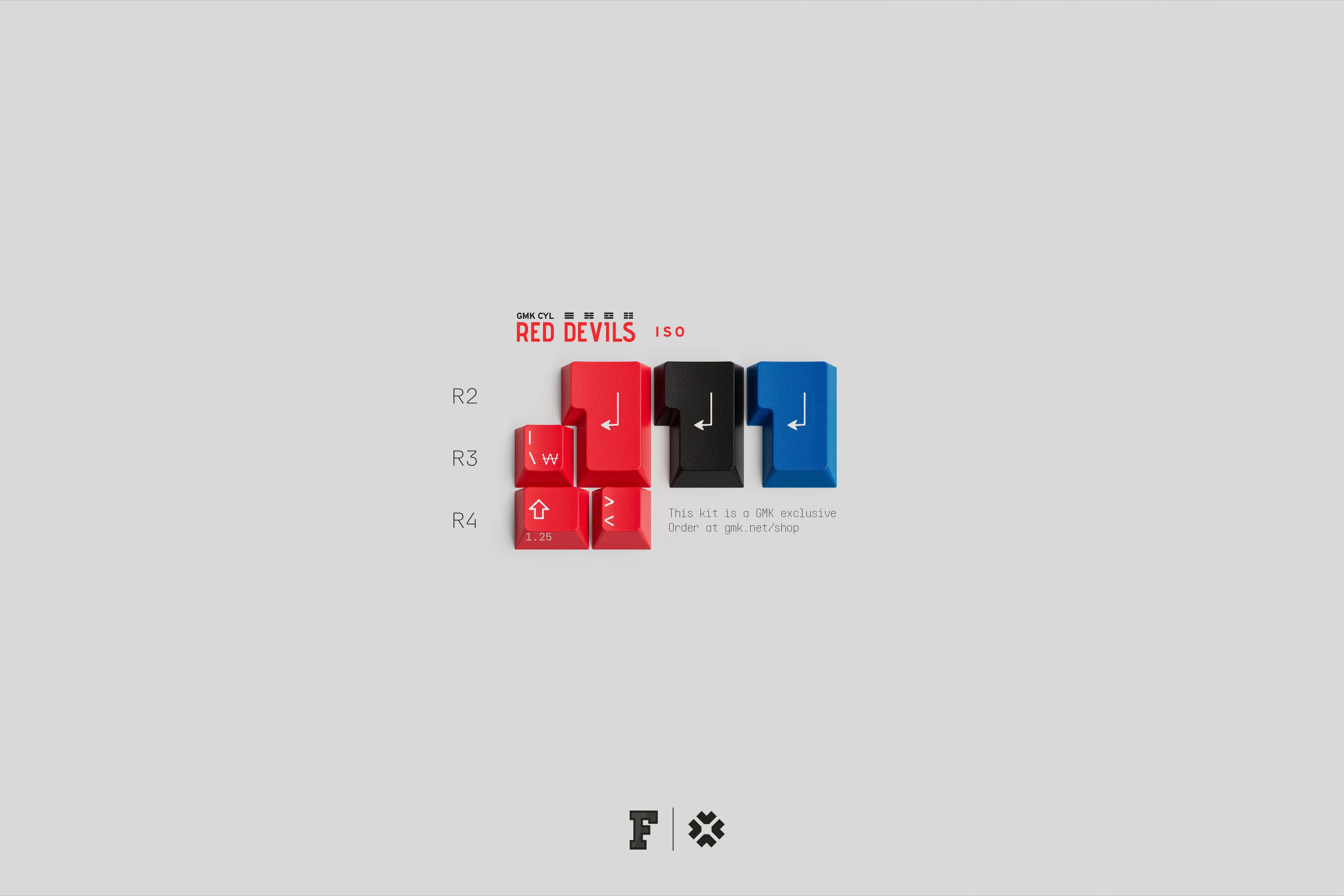 GMK CYL Red Devils R2 Keycaps