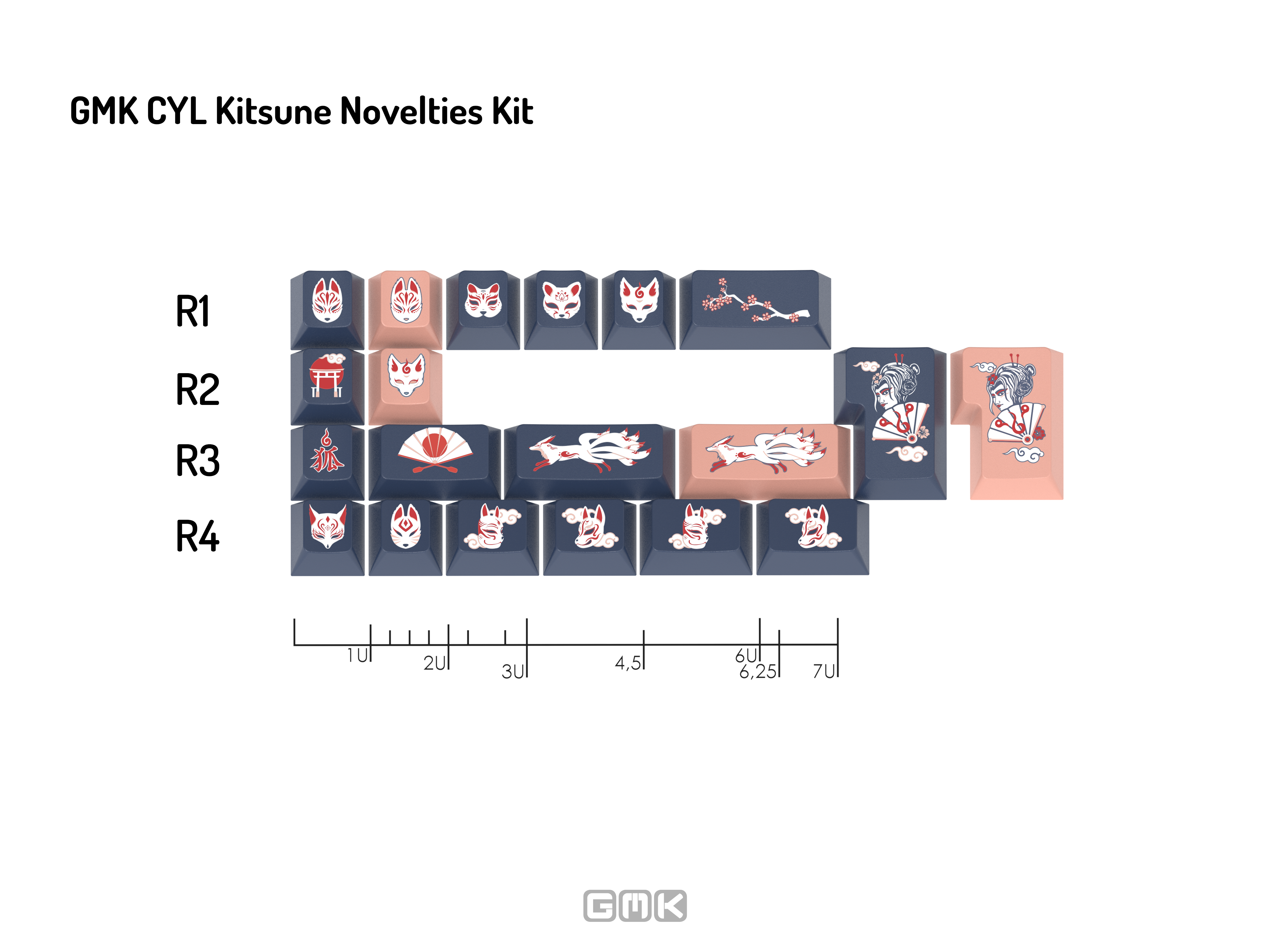 GMK CYL Kitsune Keycaps GMK CYL Kitsune Keycaps