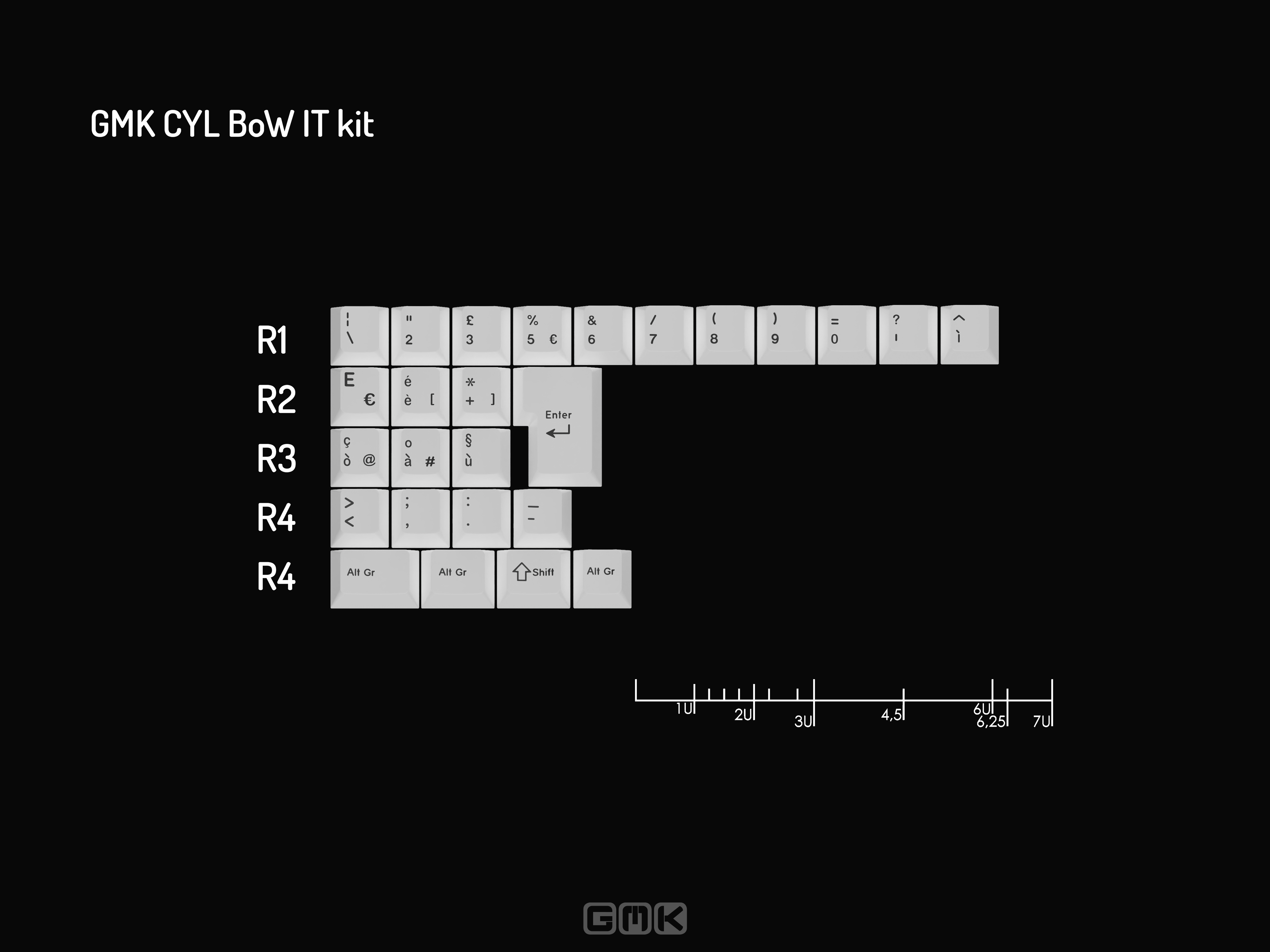 GMK CYL BoW (Black on White) GMK CYL BoW (Black on White)