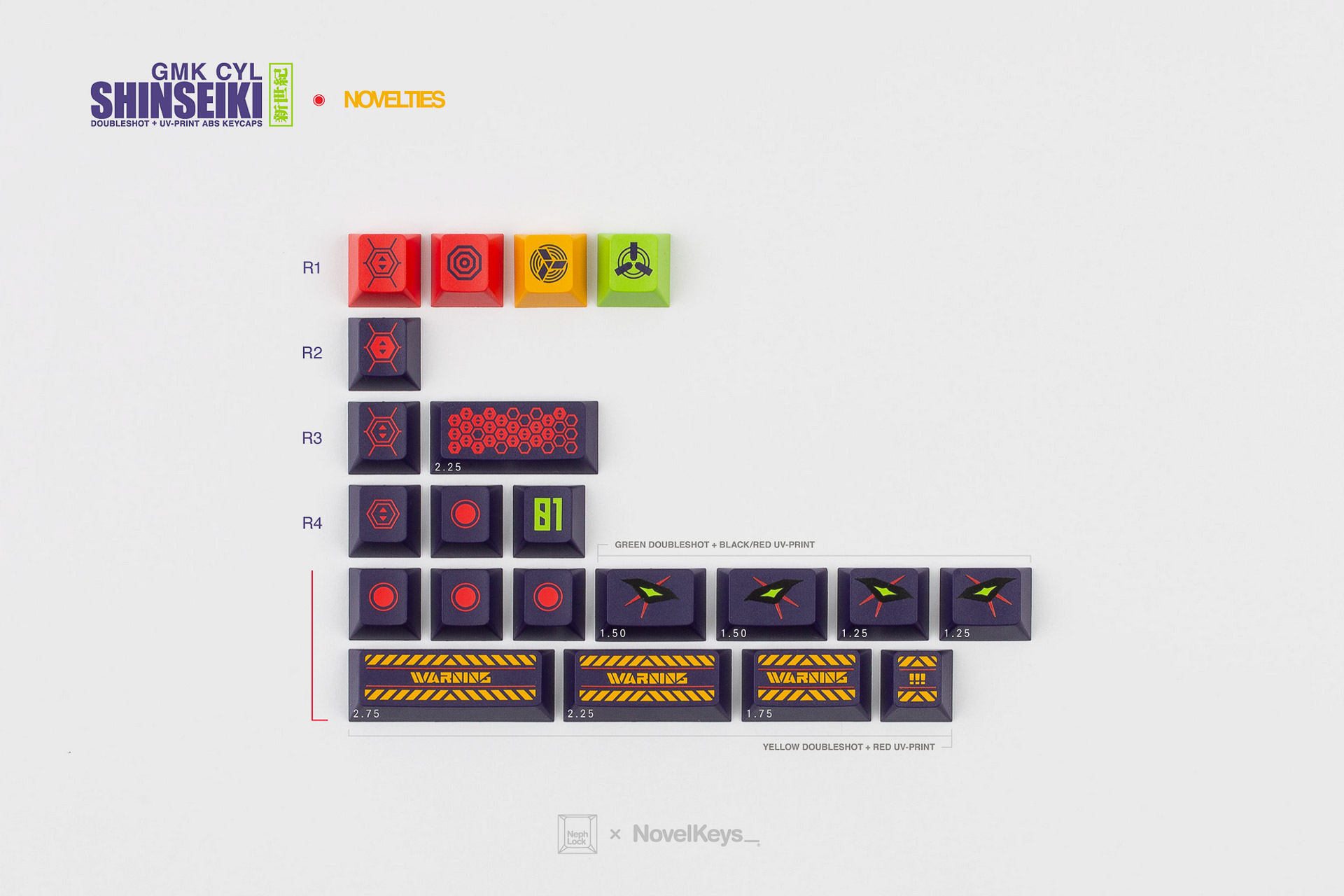 GMK CYL Shinseiki Keycaps GMK CYL Shinseiki Keycaps