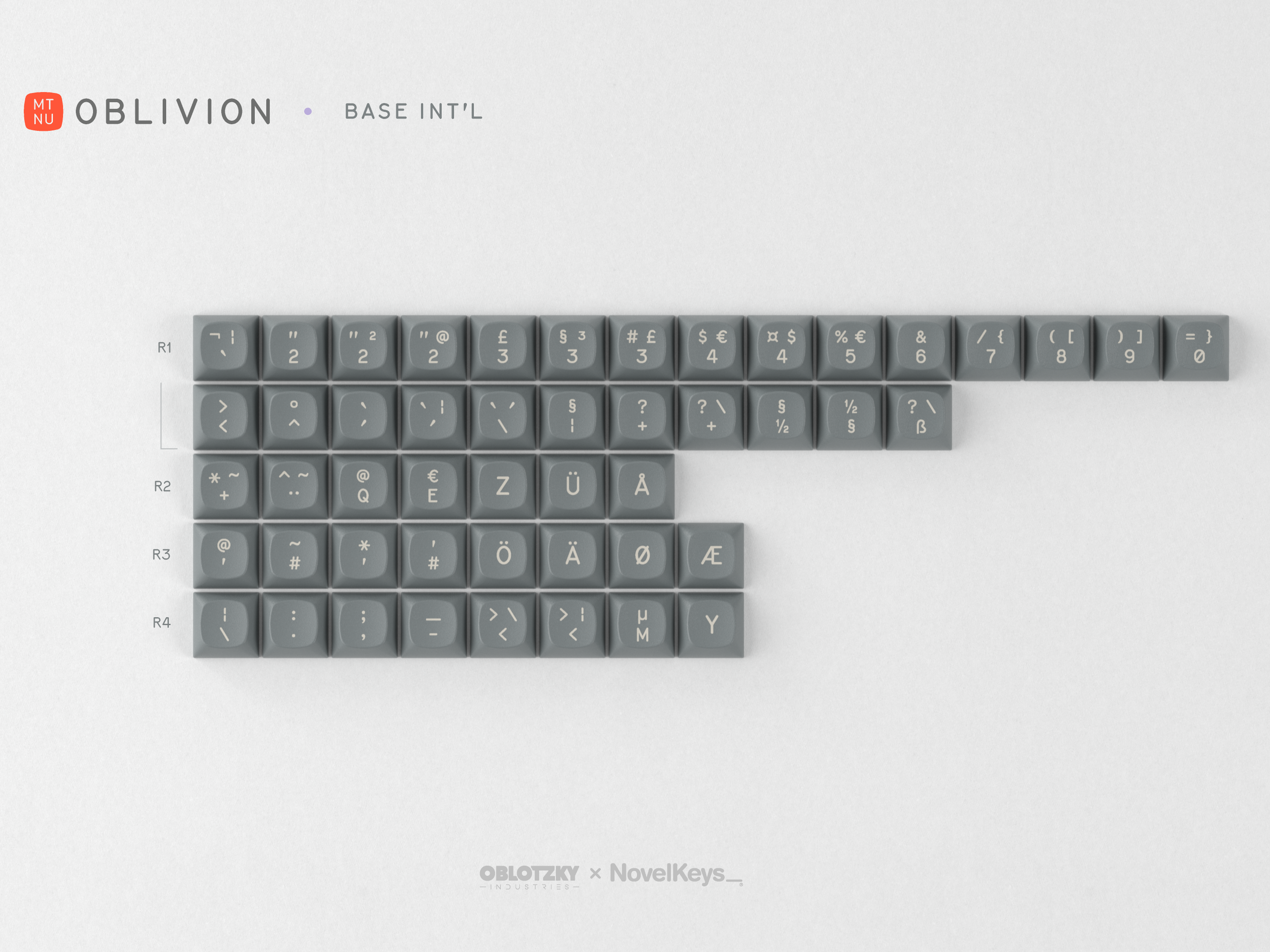 GMK MTNU Oblivion Keycaps