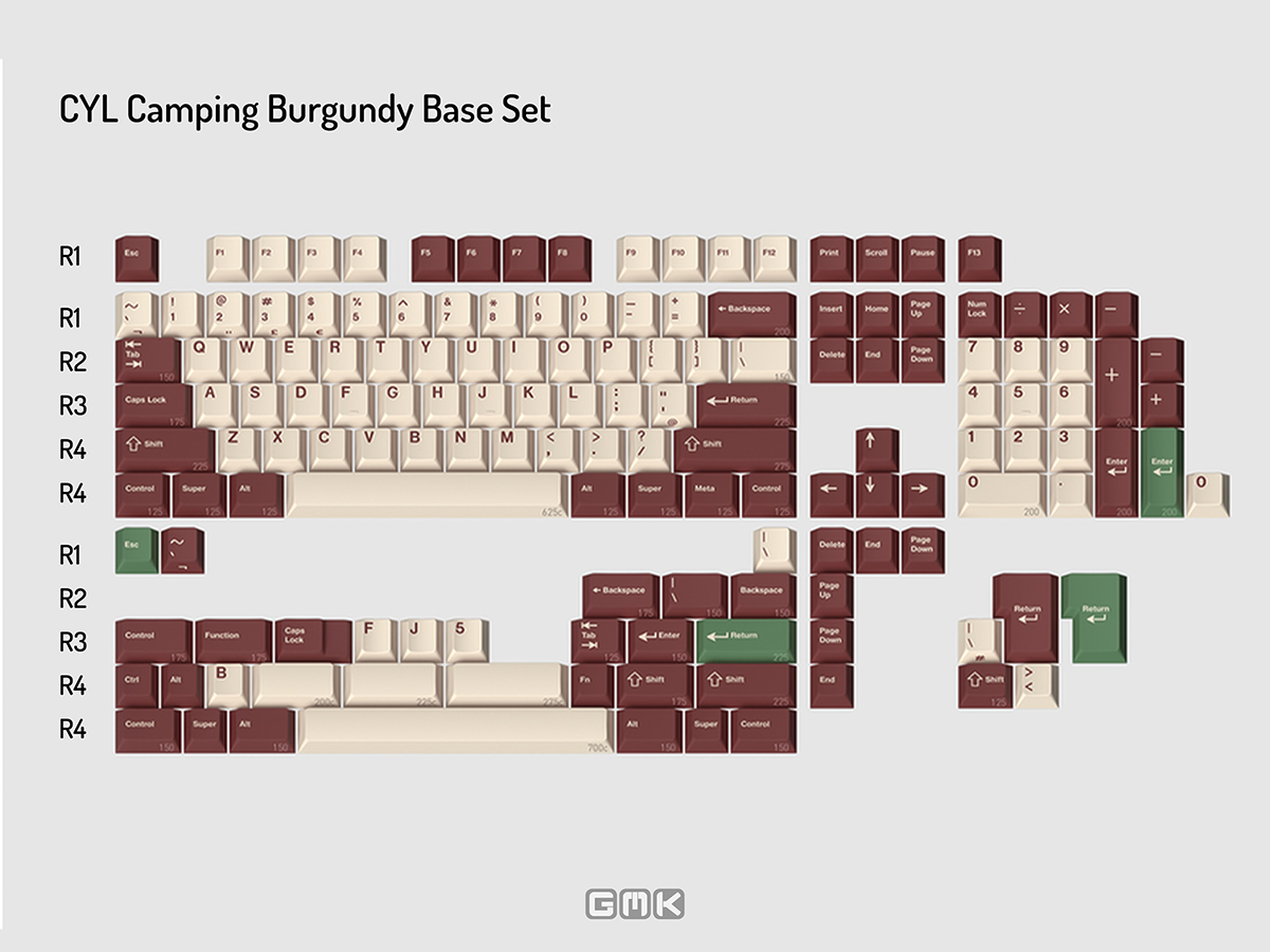 GMK CYL Camping R3 Keycaps