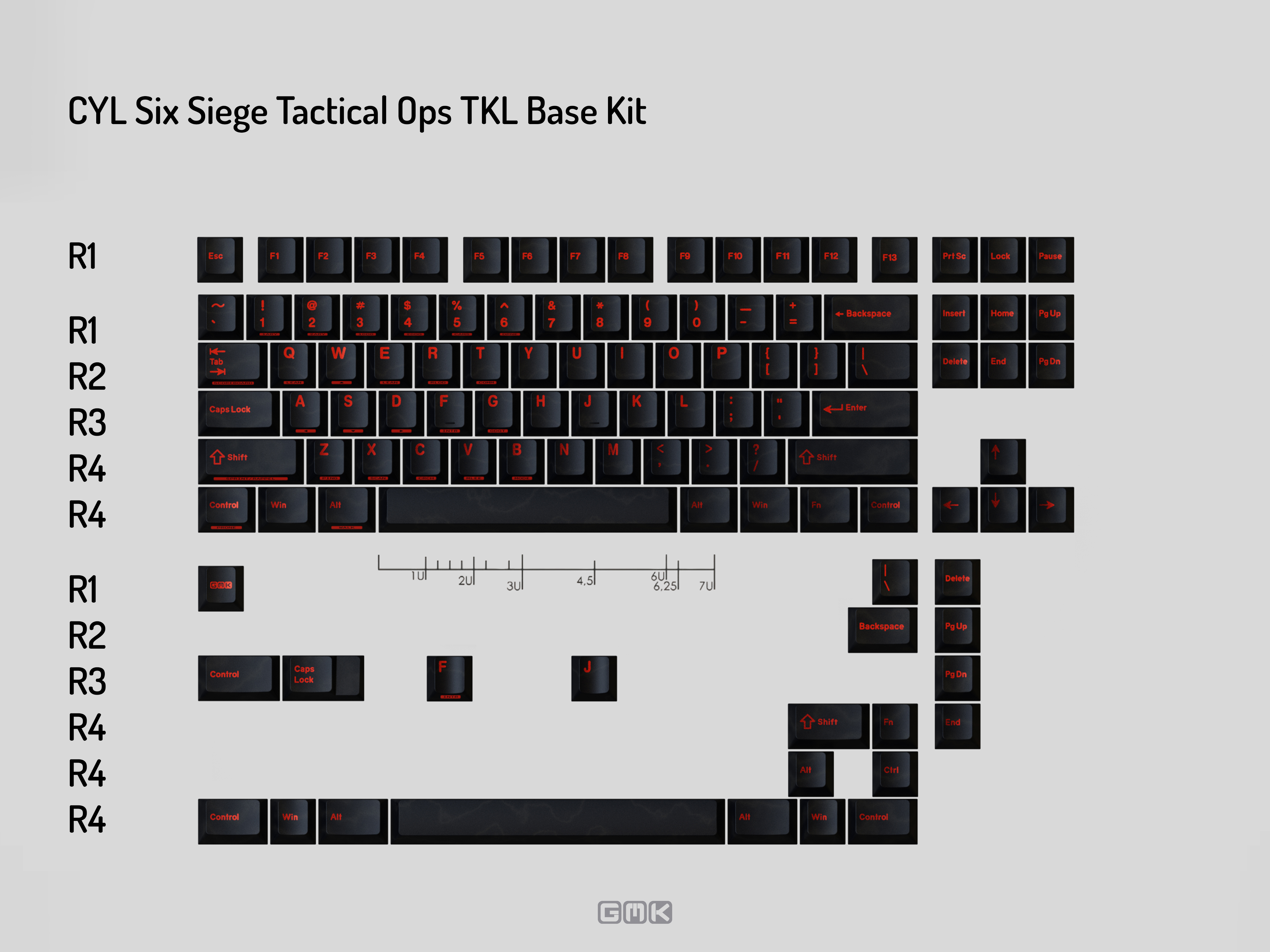 GMK CYL Six Siege Tactical Ops Keycaps