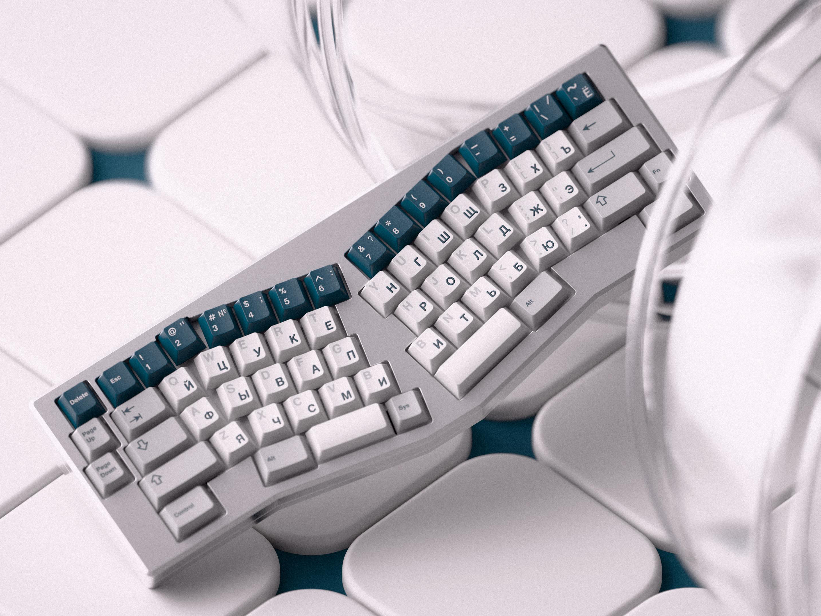 GMK CYL Prussian Alert Keycaps