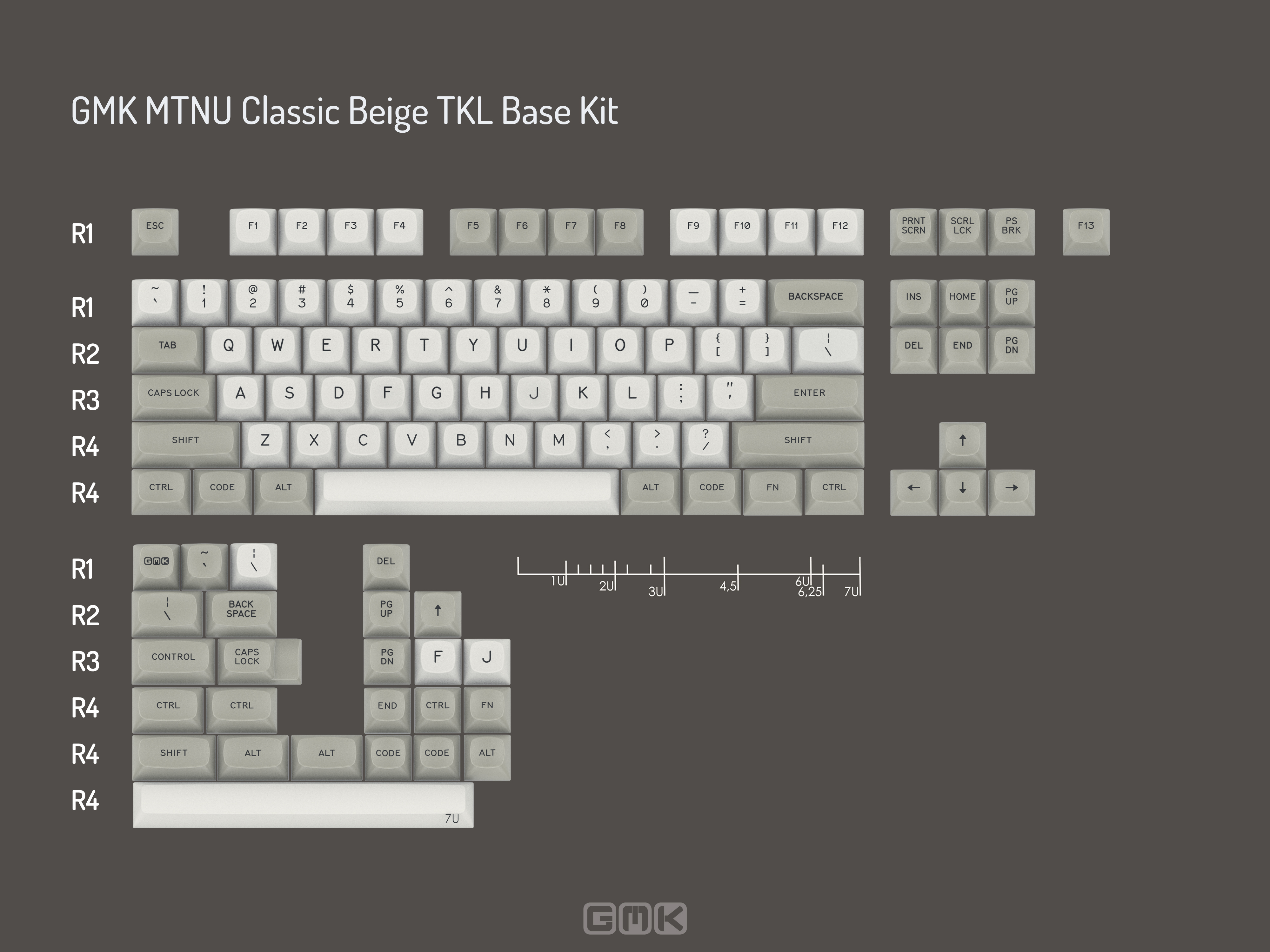 GMK MTNU Classic Beige Keycaps