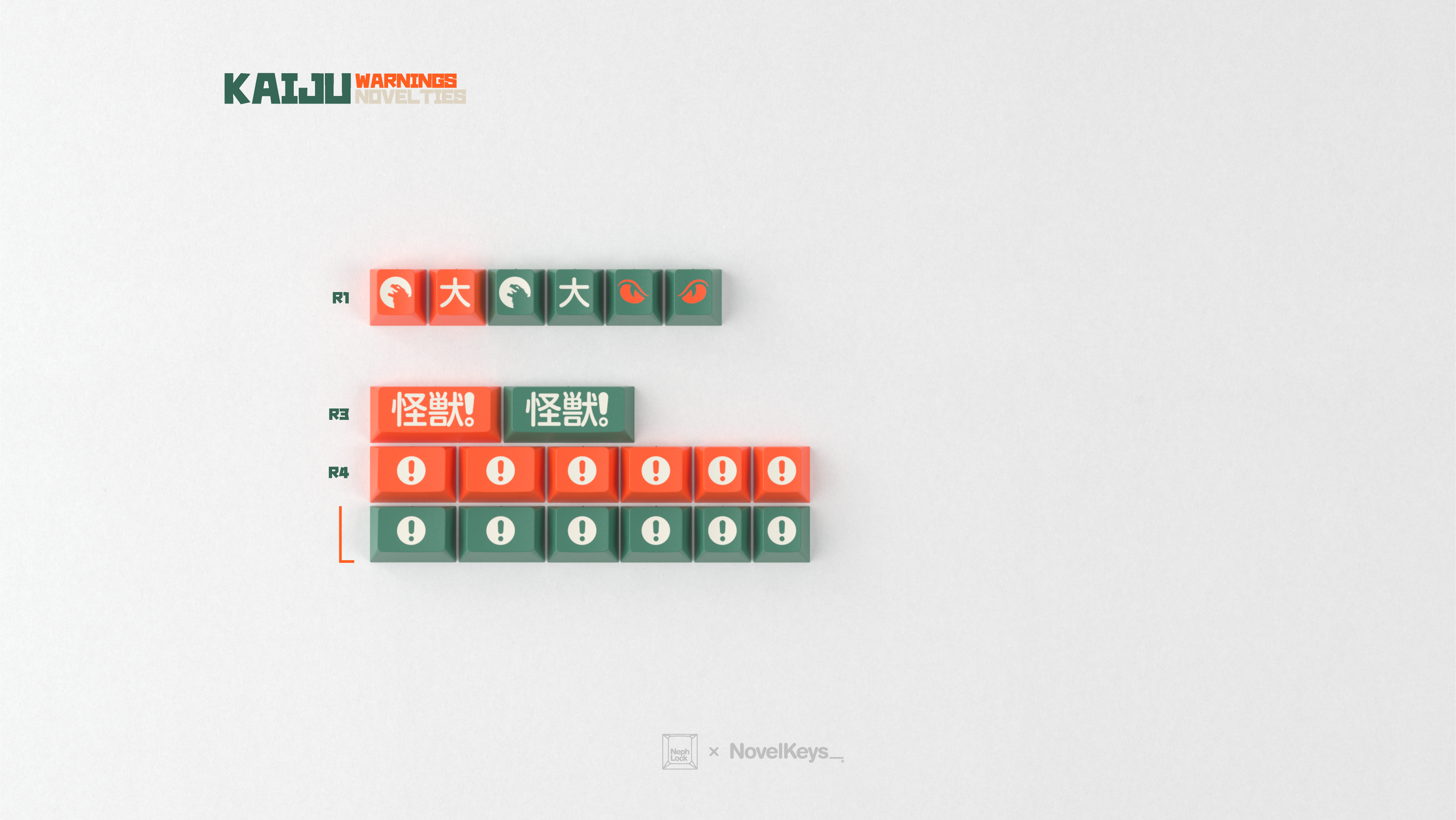 GMK CYL Kaiju R3 Keycaps