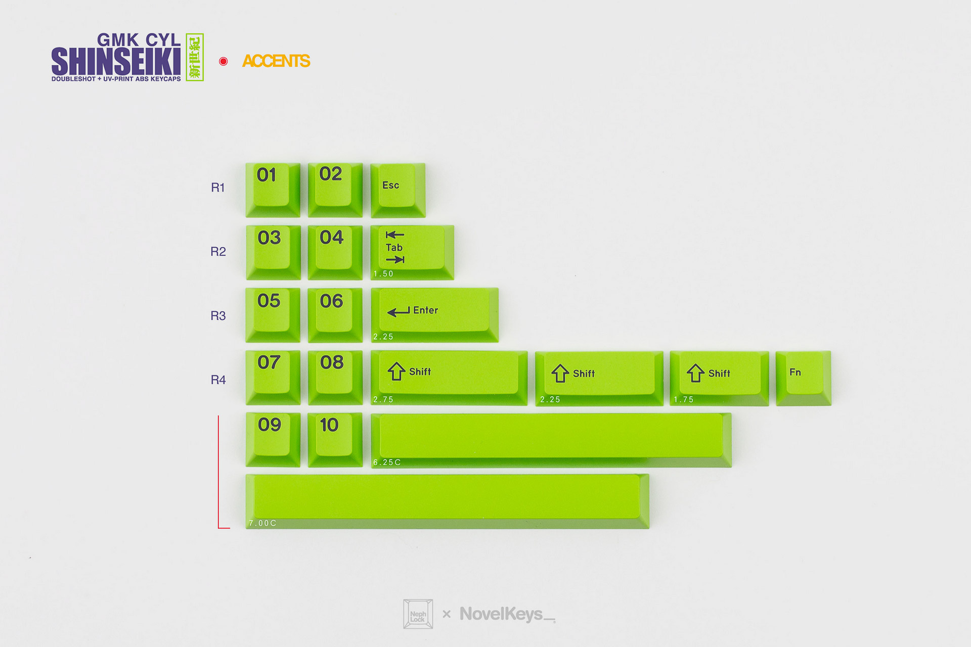 GMK CYL Shinseiki Keycaps GMK CYL Shinseiki Keycaps