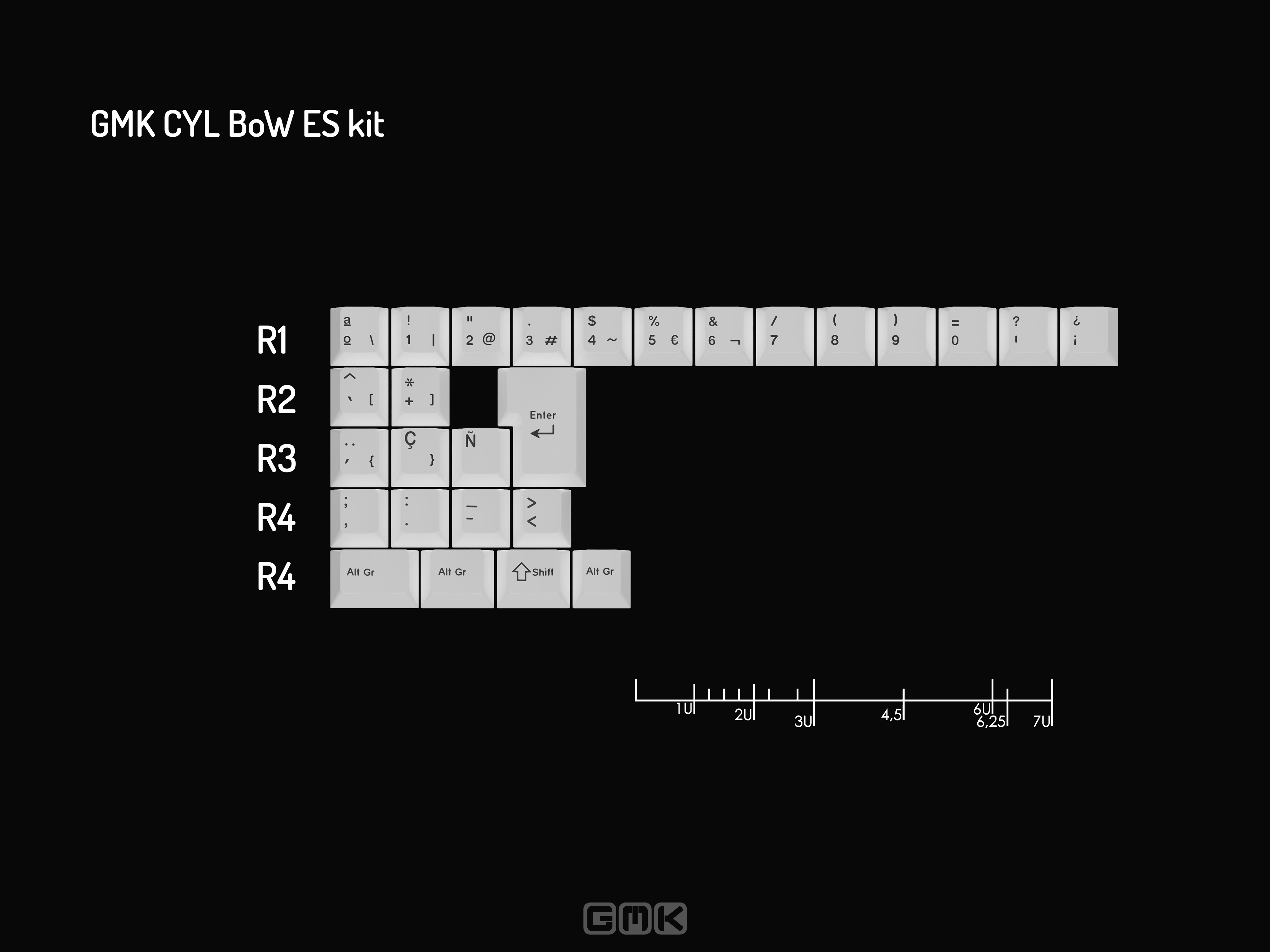 GMK CYL BoW (Black on White) GMK CYL BoW (Black on White)