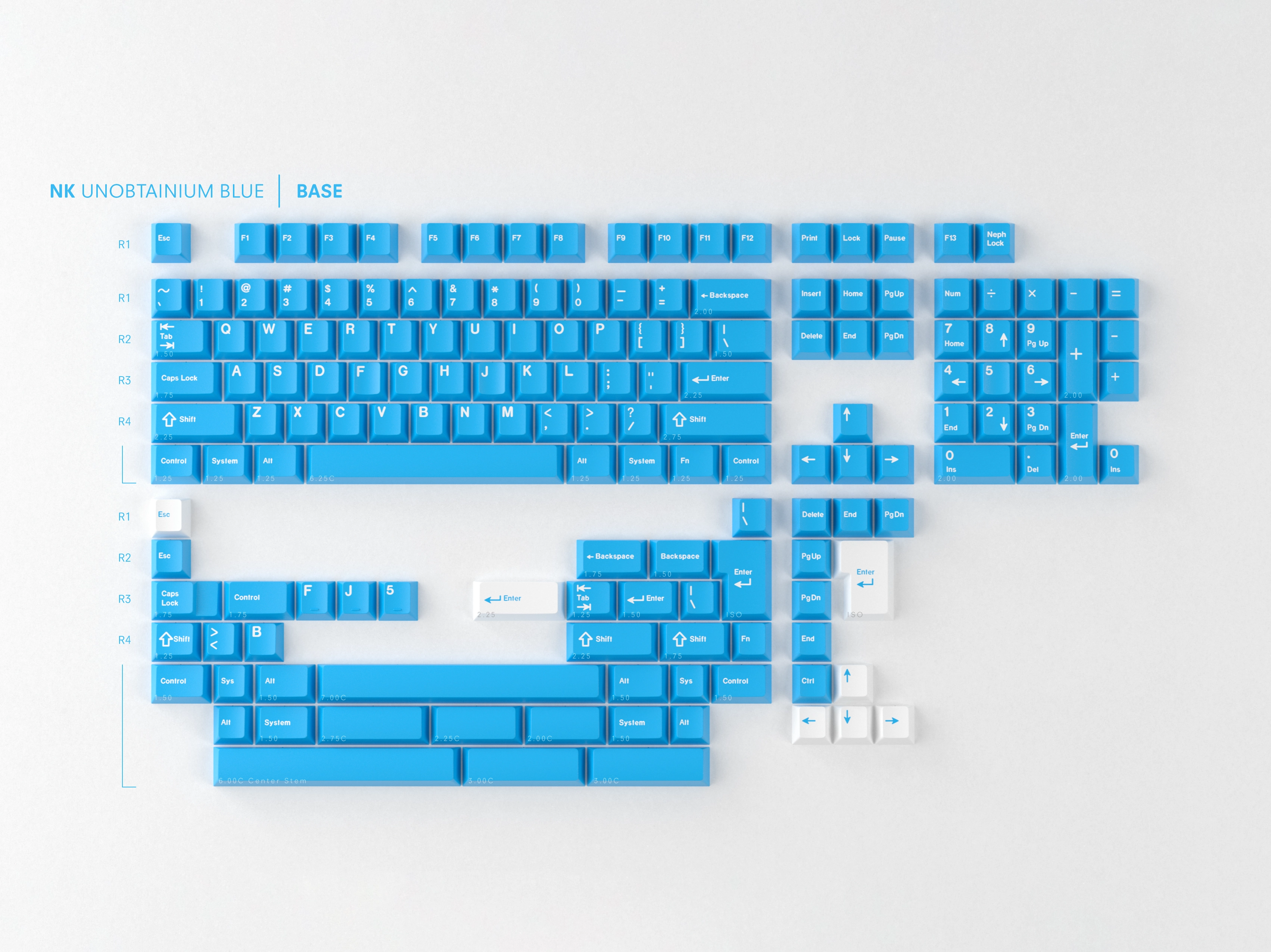 GMK CYL Unobtainium Blue Keycaps
