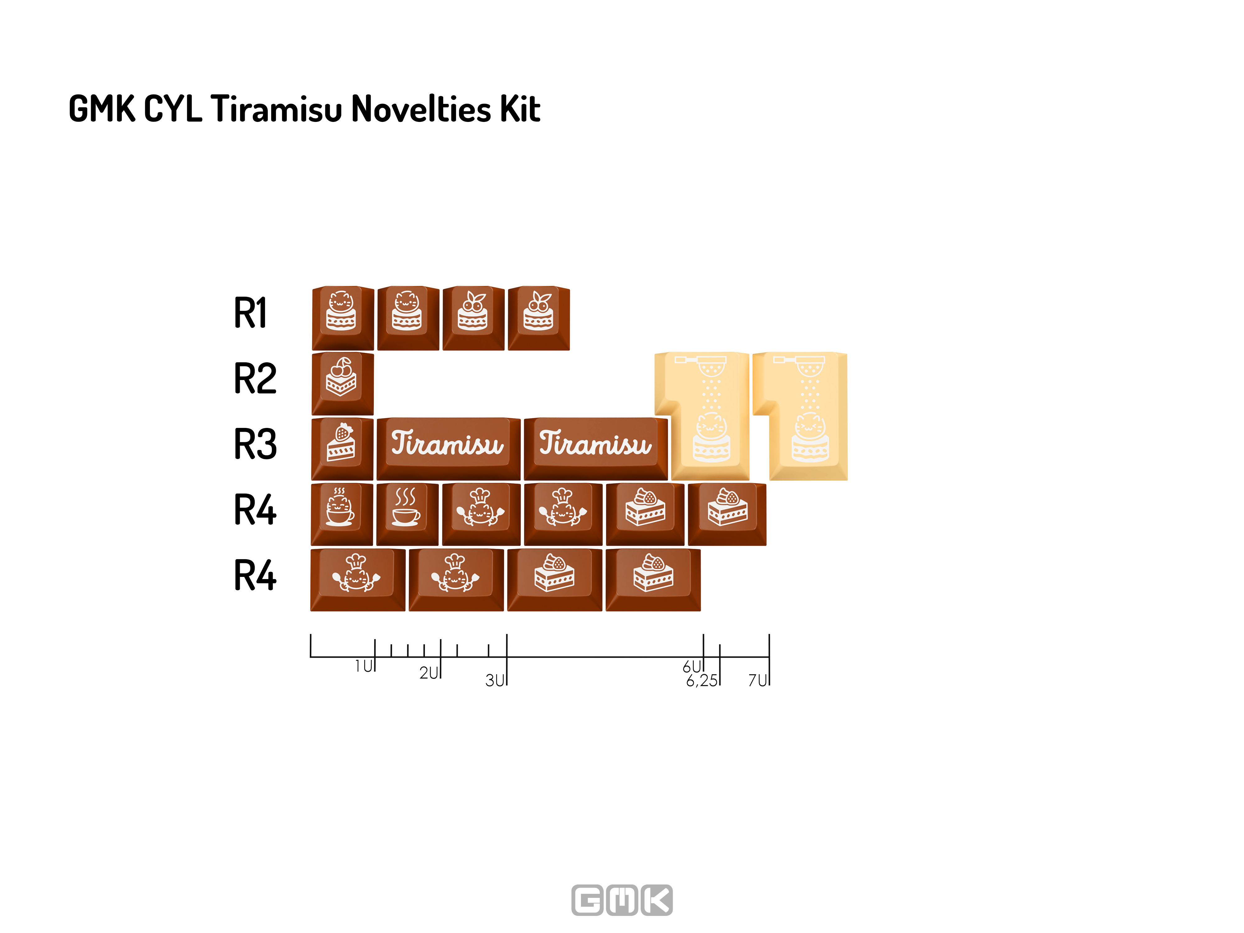 GMK CYL Tiramisu Keycaps GMK CYL Tiramisu Keycaps