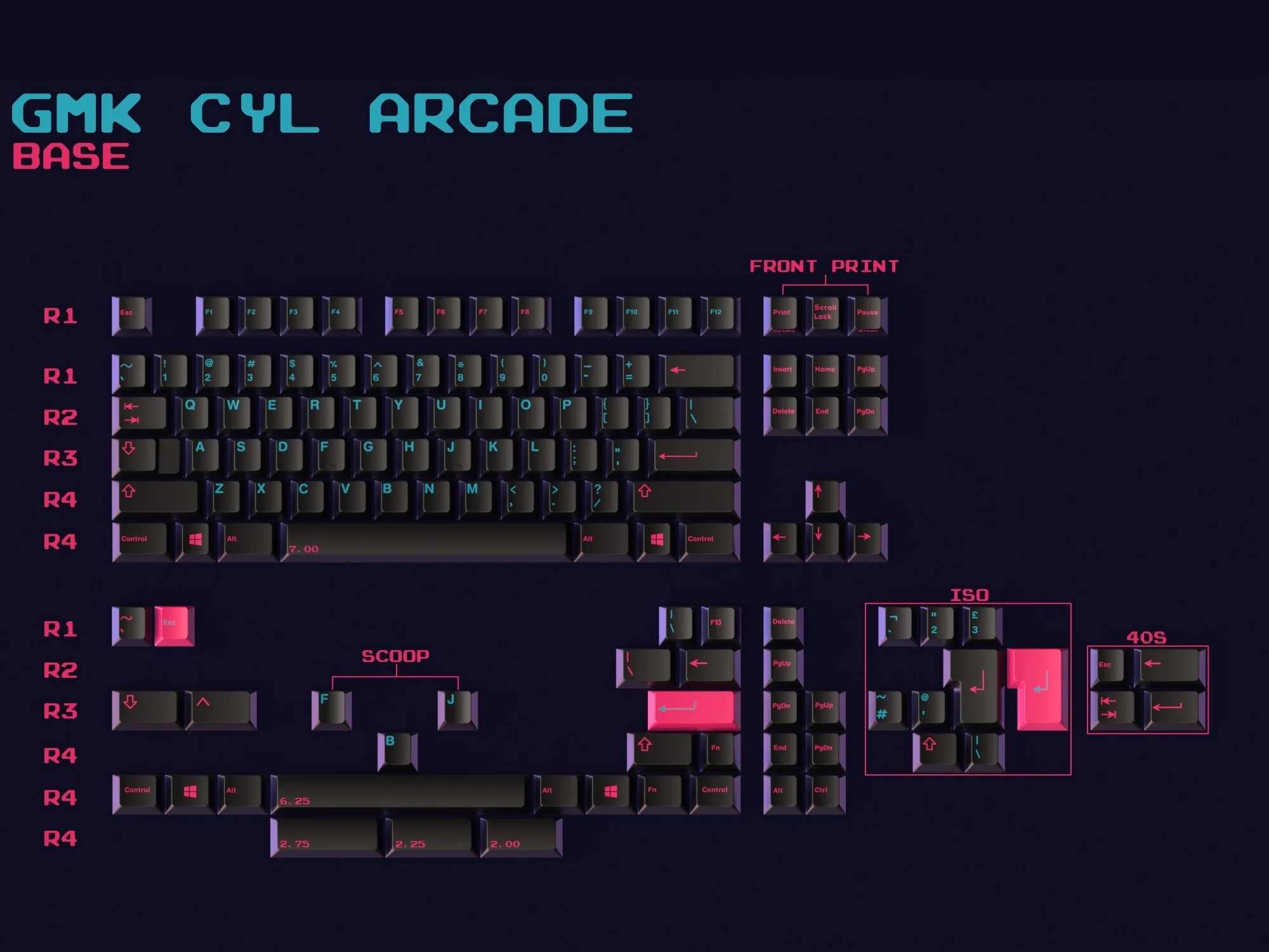 GMK CYL Arcade Keycaps