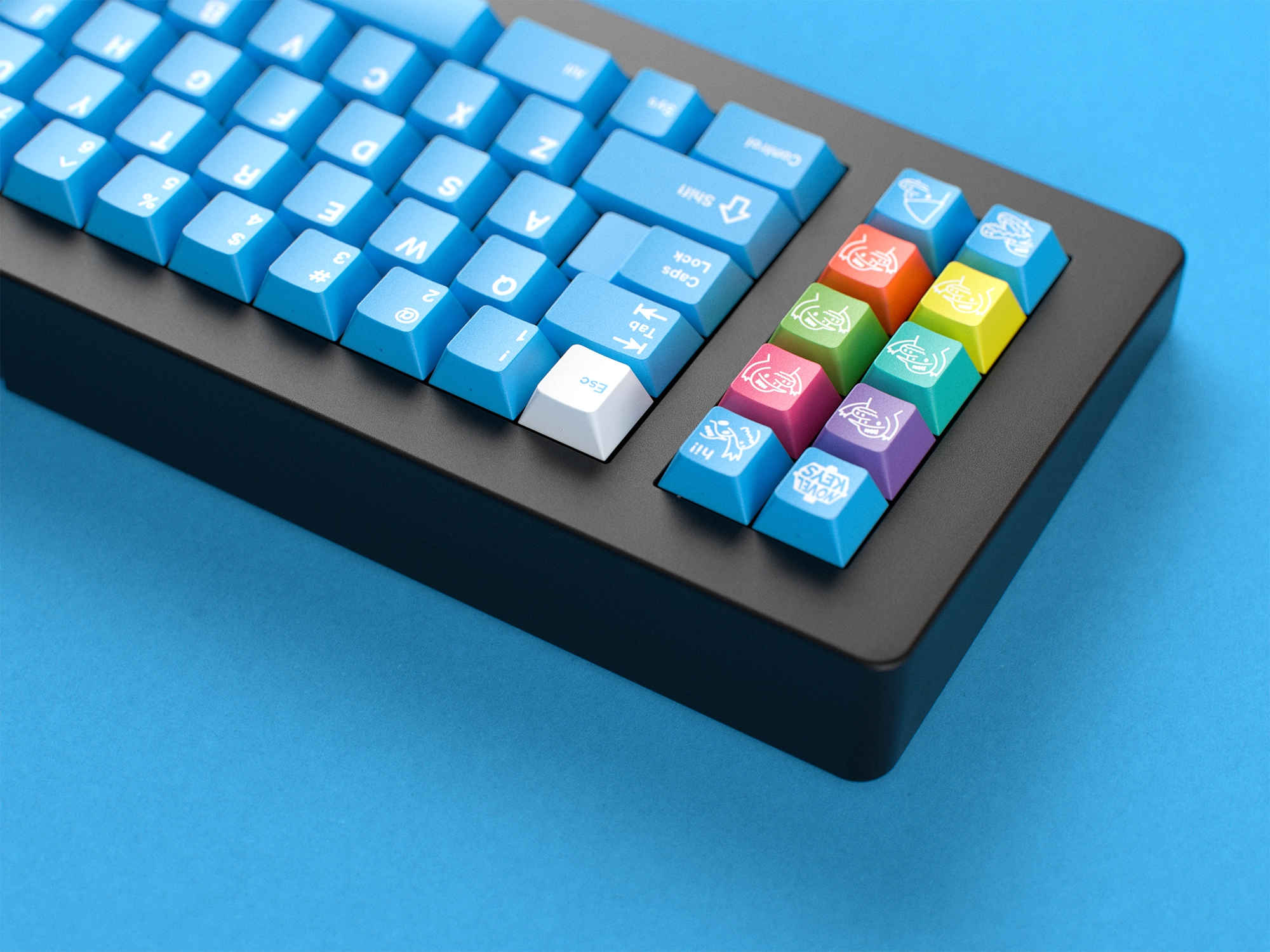 GMK CYL Unobtainium Blue Keycaps