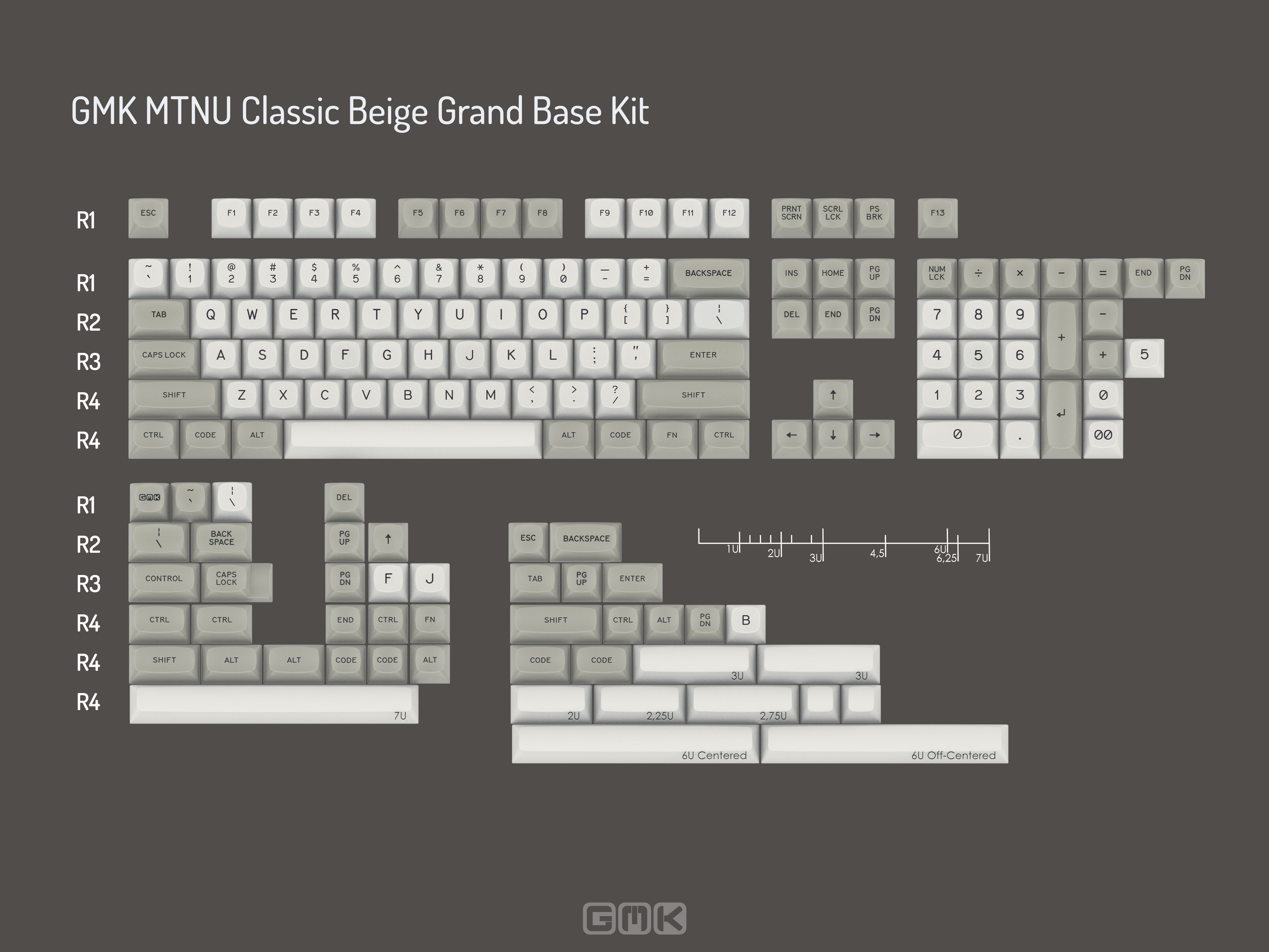 GMK MTNU Classic Beige Keycaps