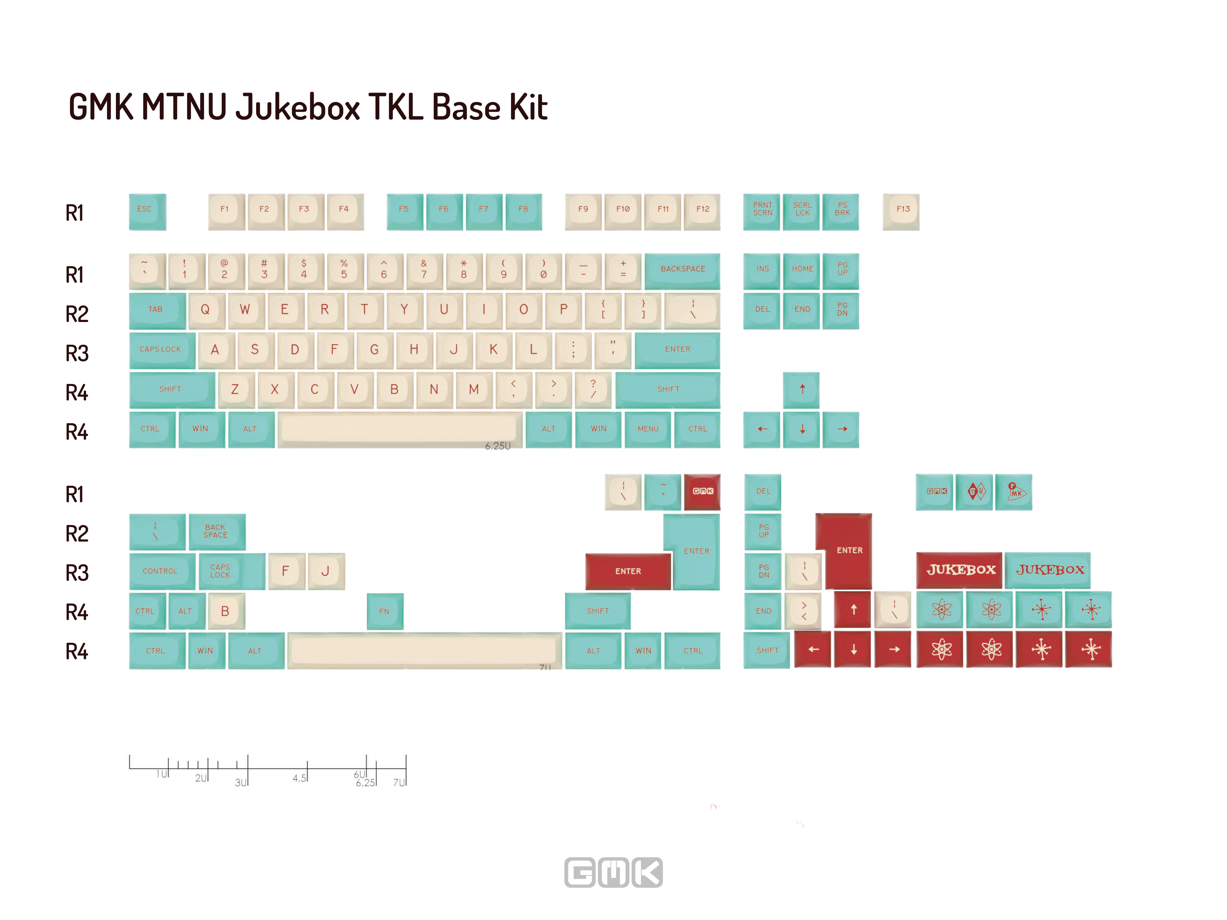GMK MTNU Jukebox Keycaps