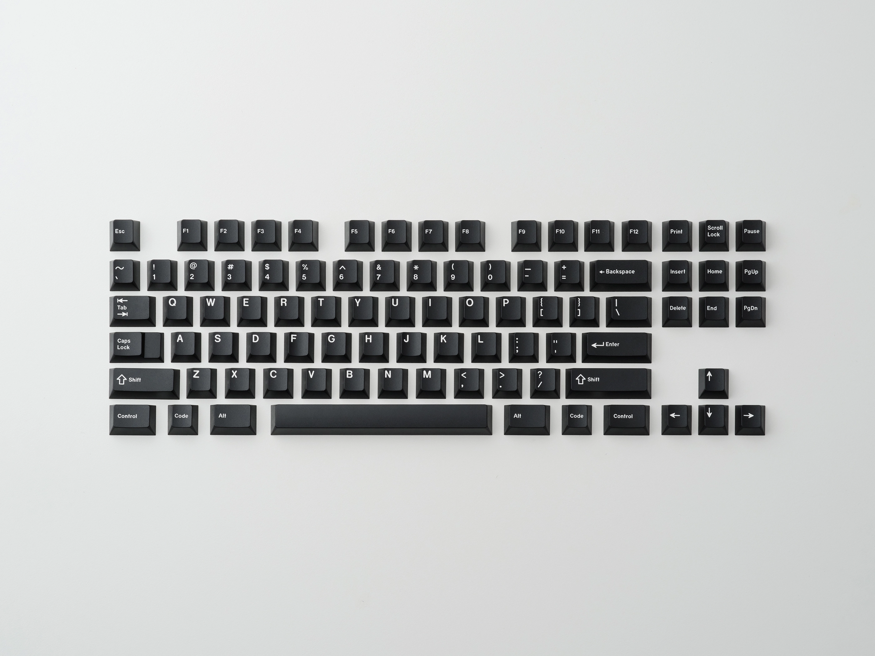 GMK CYL WoB (White on Black) Keycaps