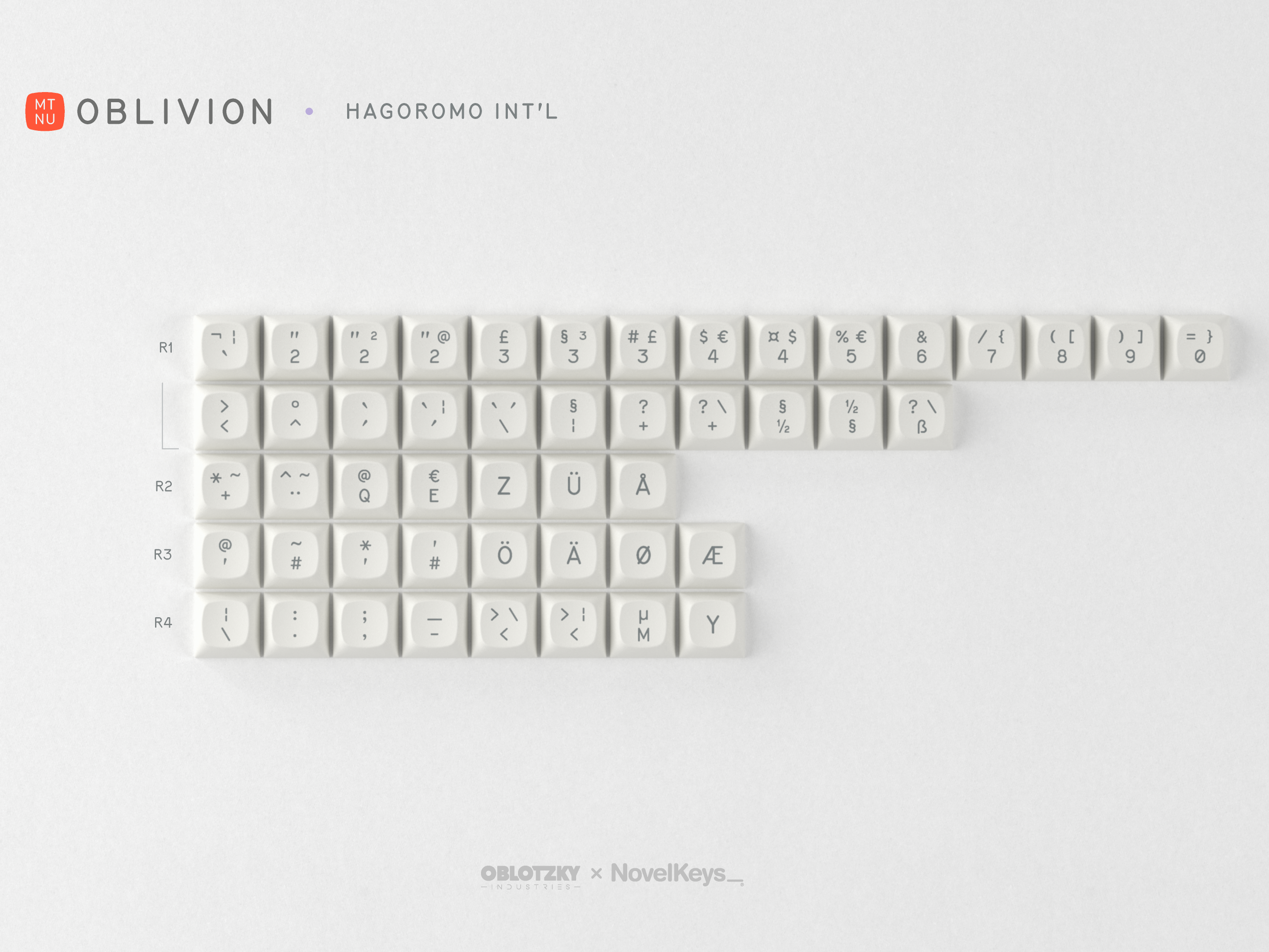 GMK MTNU Oblivion Keycaps