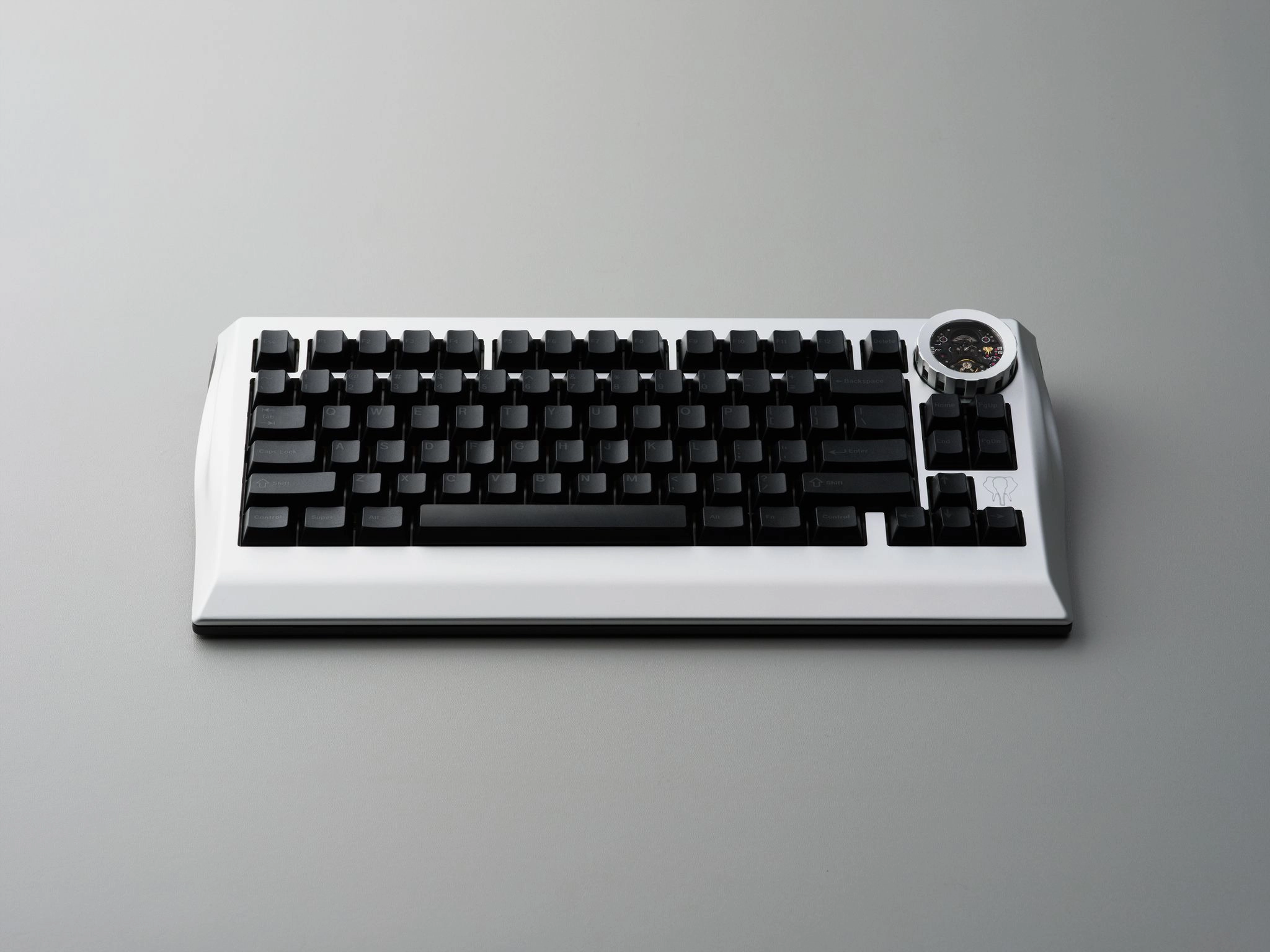 GMK CYL Shaded Keycaps Grey on Black