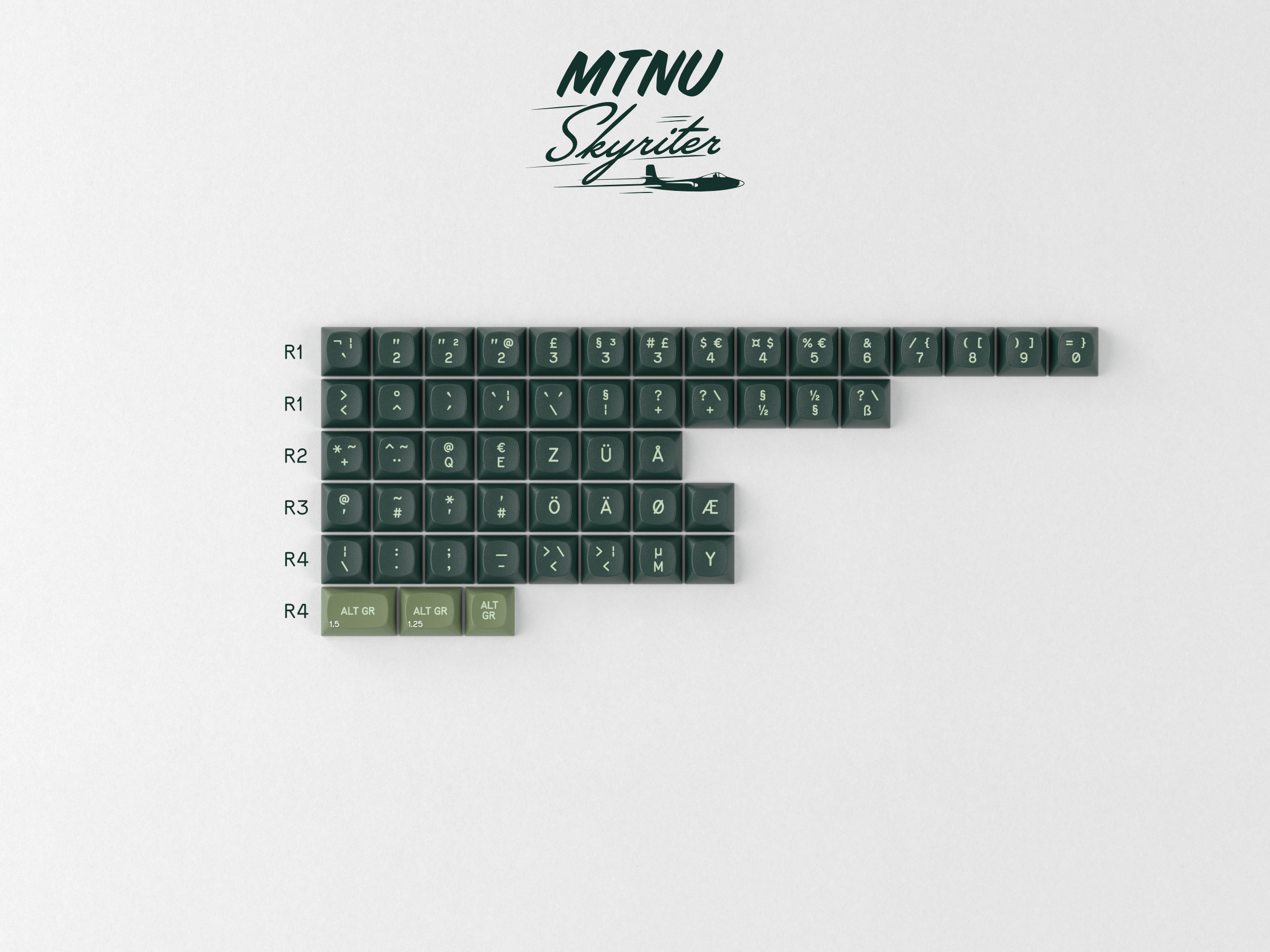 GMK MTNU Skyriter Keycaps