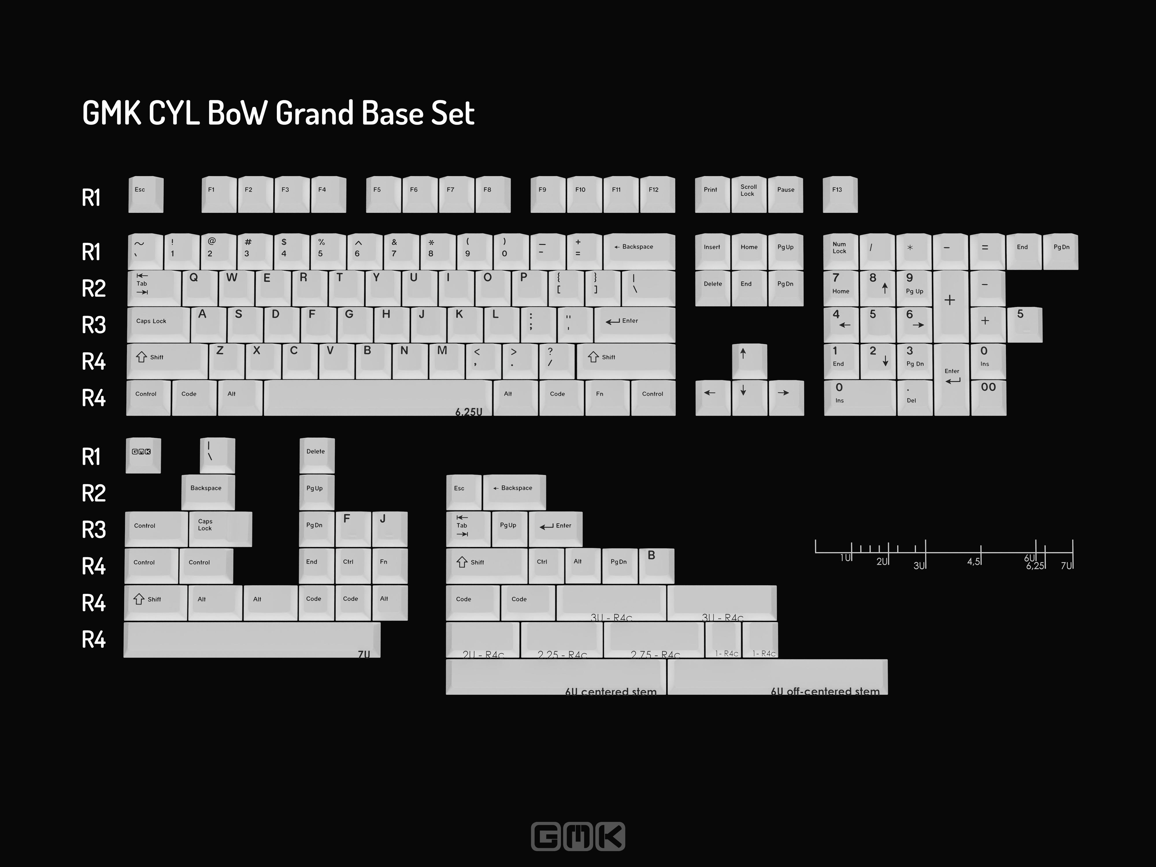 GMK CYL BoW (Black on White) GMK CYL BoW (Black on White)