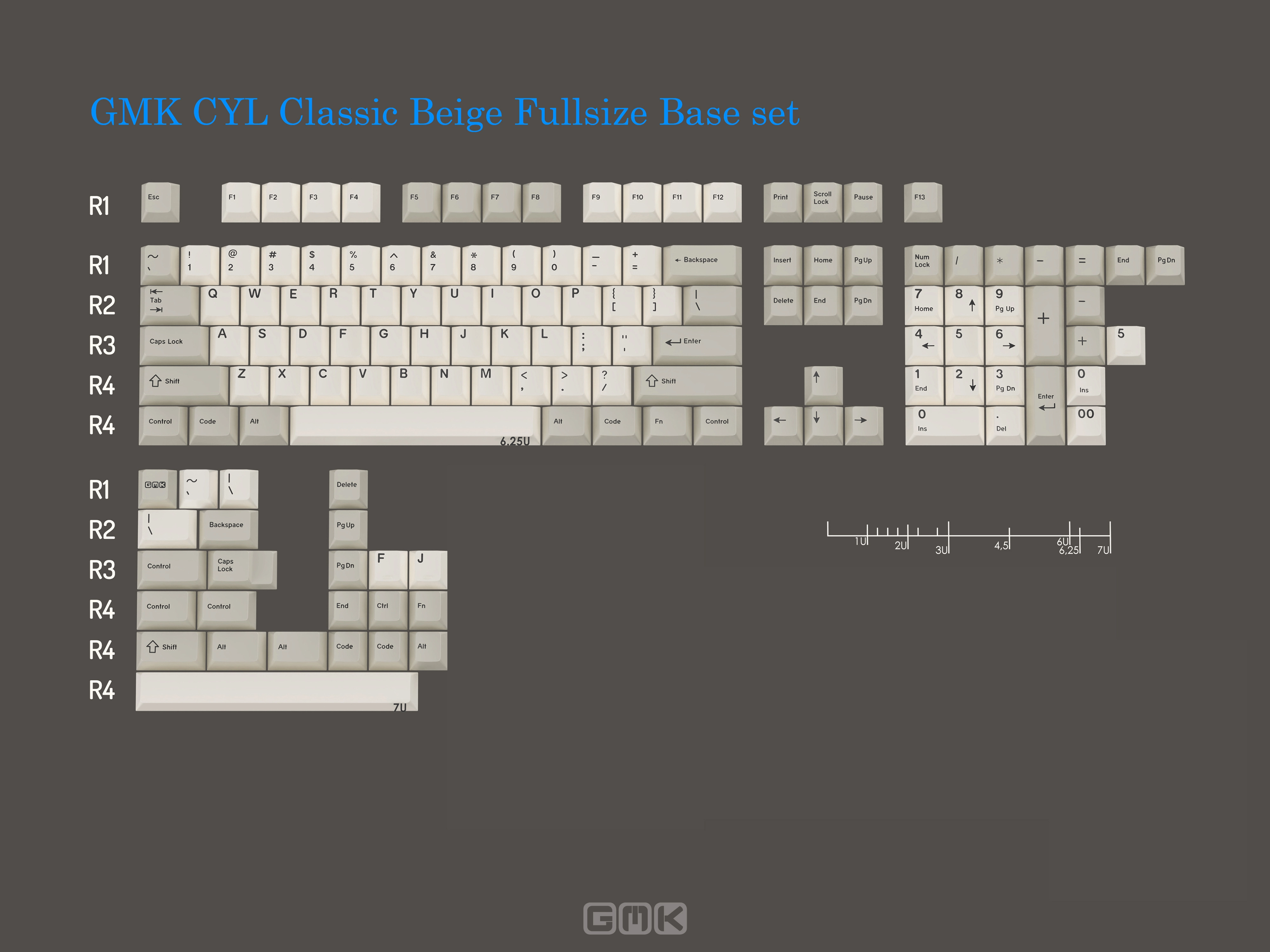 GMK CYL Classic Beige Keycaps