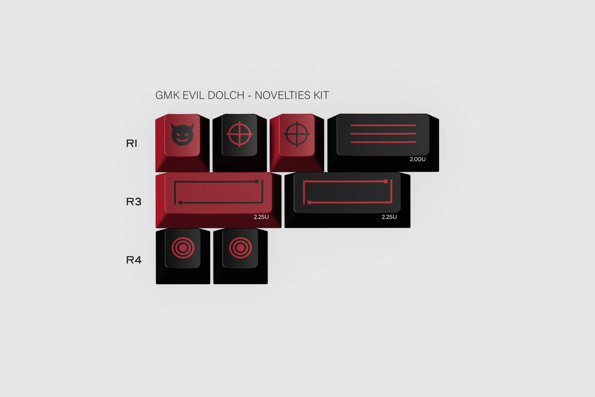 GMK CYL Evil Dolch Keycaps