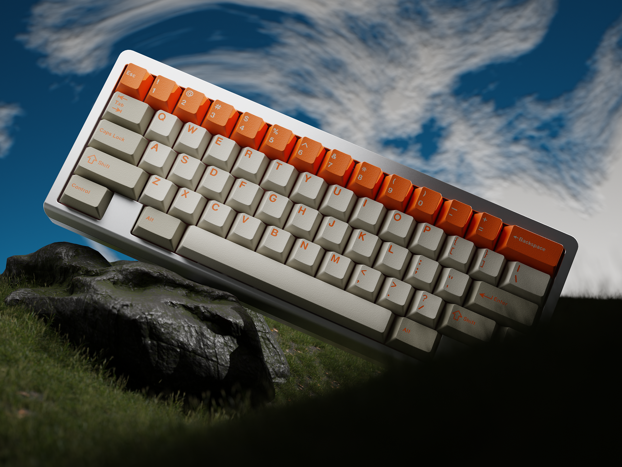 GMK CYL Orange Alert Keycaps
