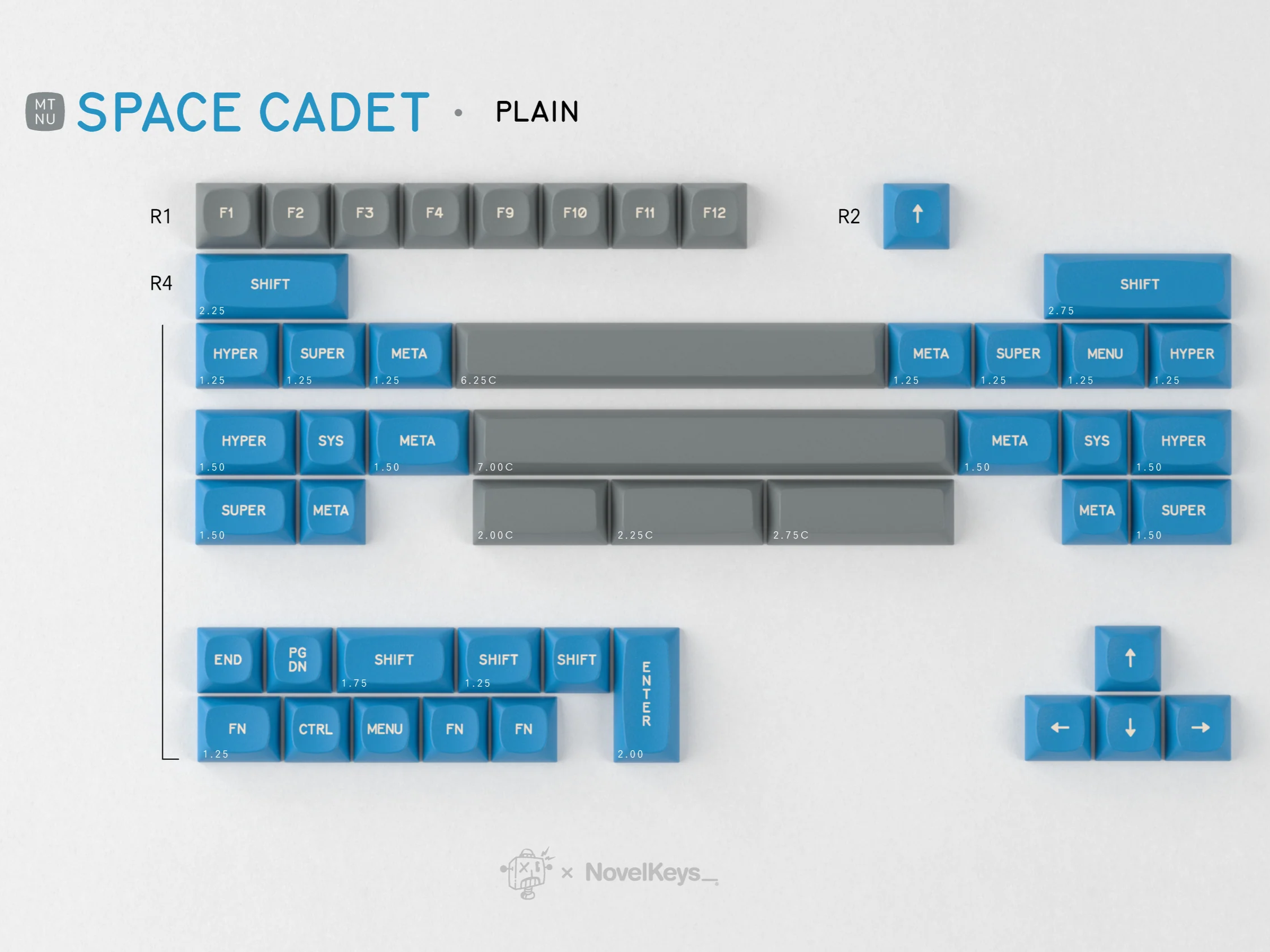 GMK MTNU Space Cadet Keycaps GMK MTNU Space Cadet Keycaps