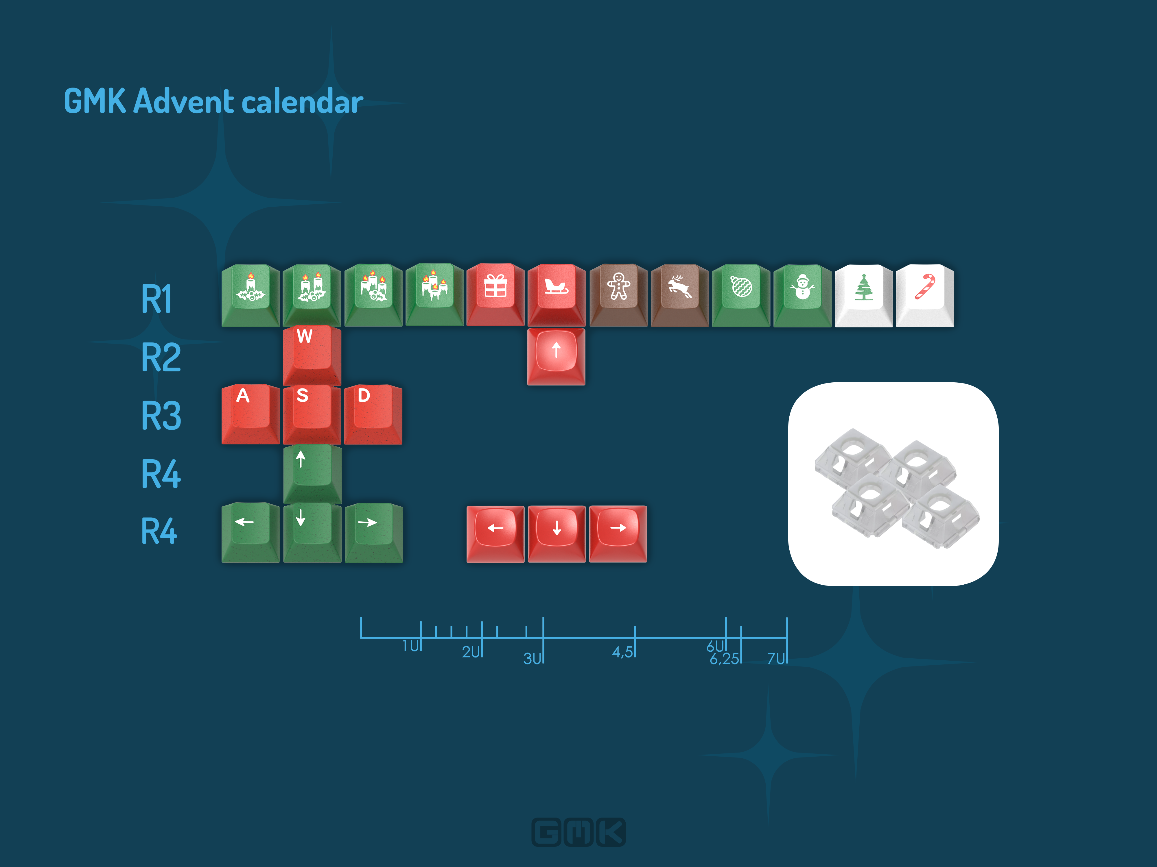 GMK Keycap Advent Calendar Christmas 2025