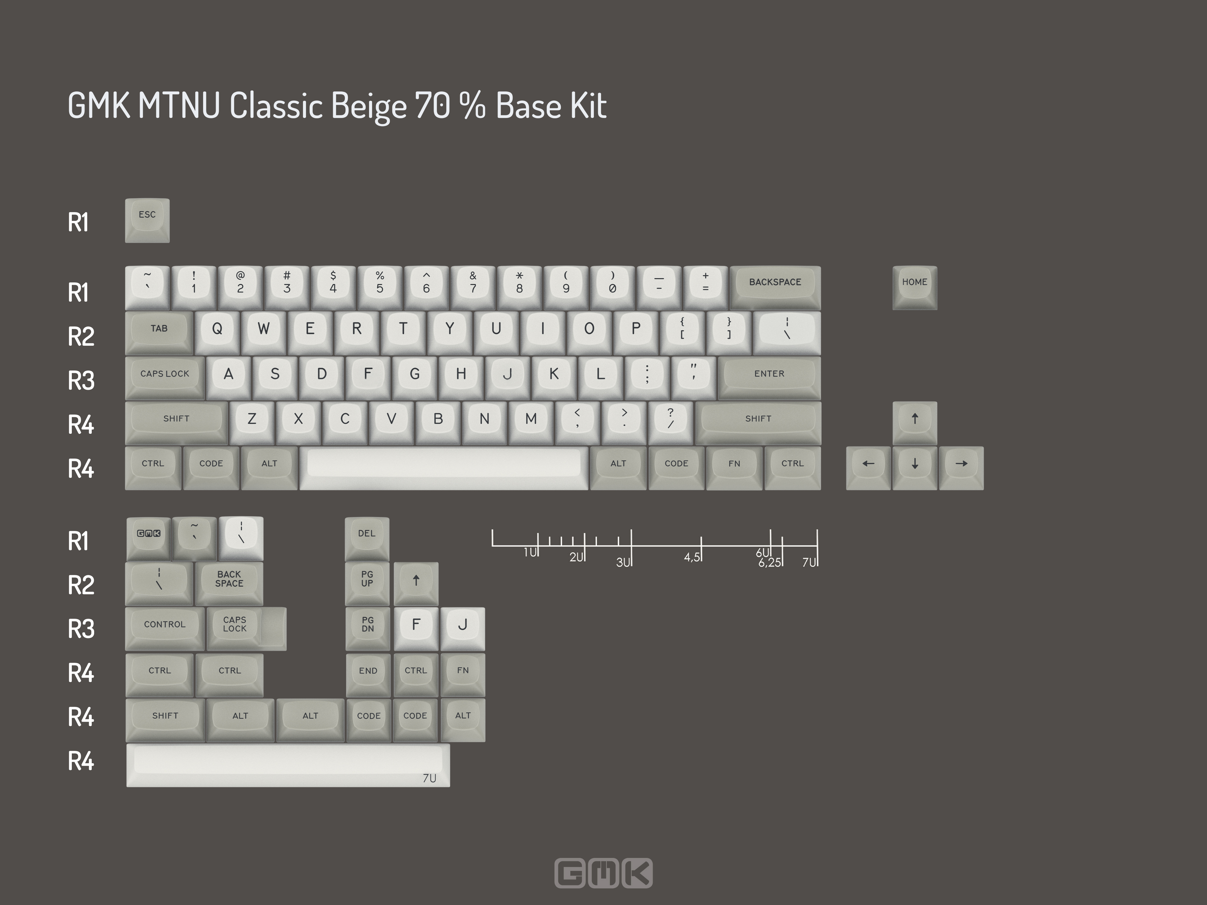 GMK MTNU Classic Beige Keycaps