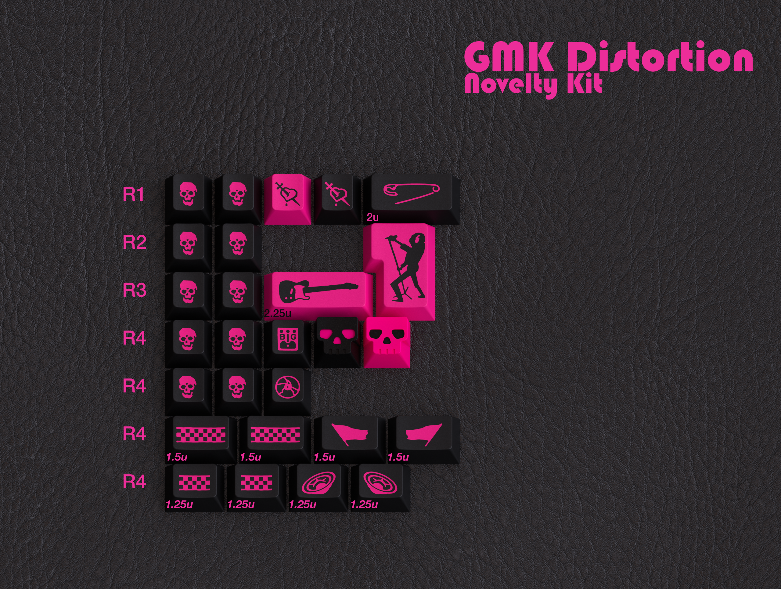 GMK CYL Distortion Keycaps