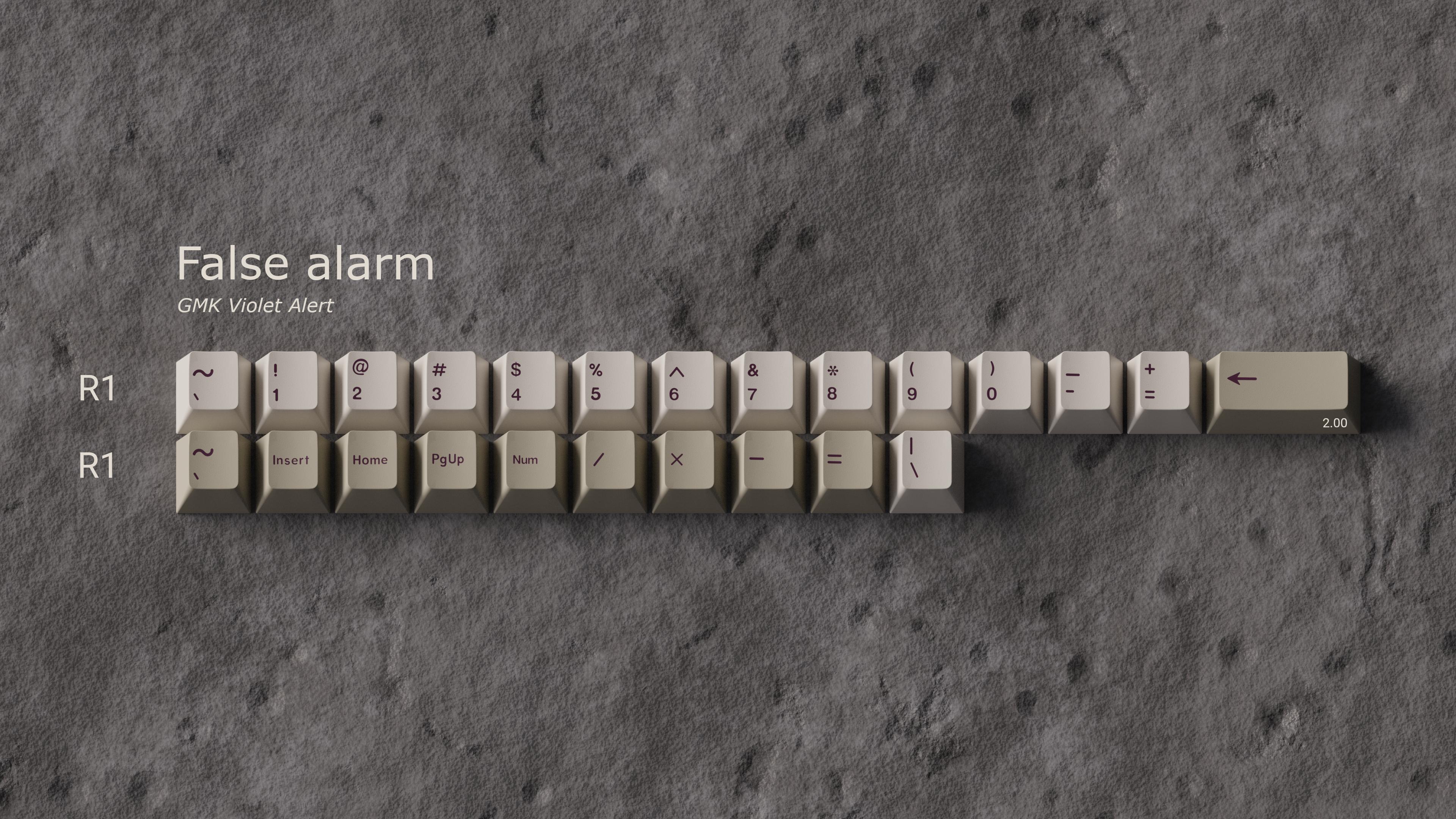 GMK CYL Violet Alert Keycaps