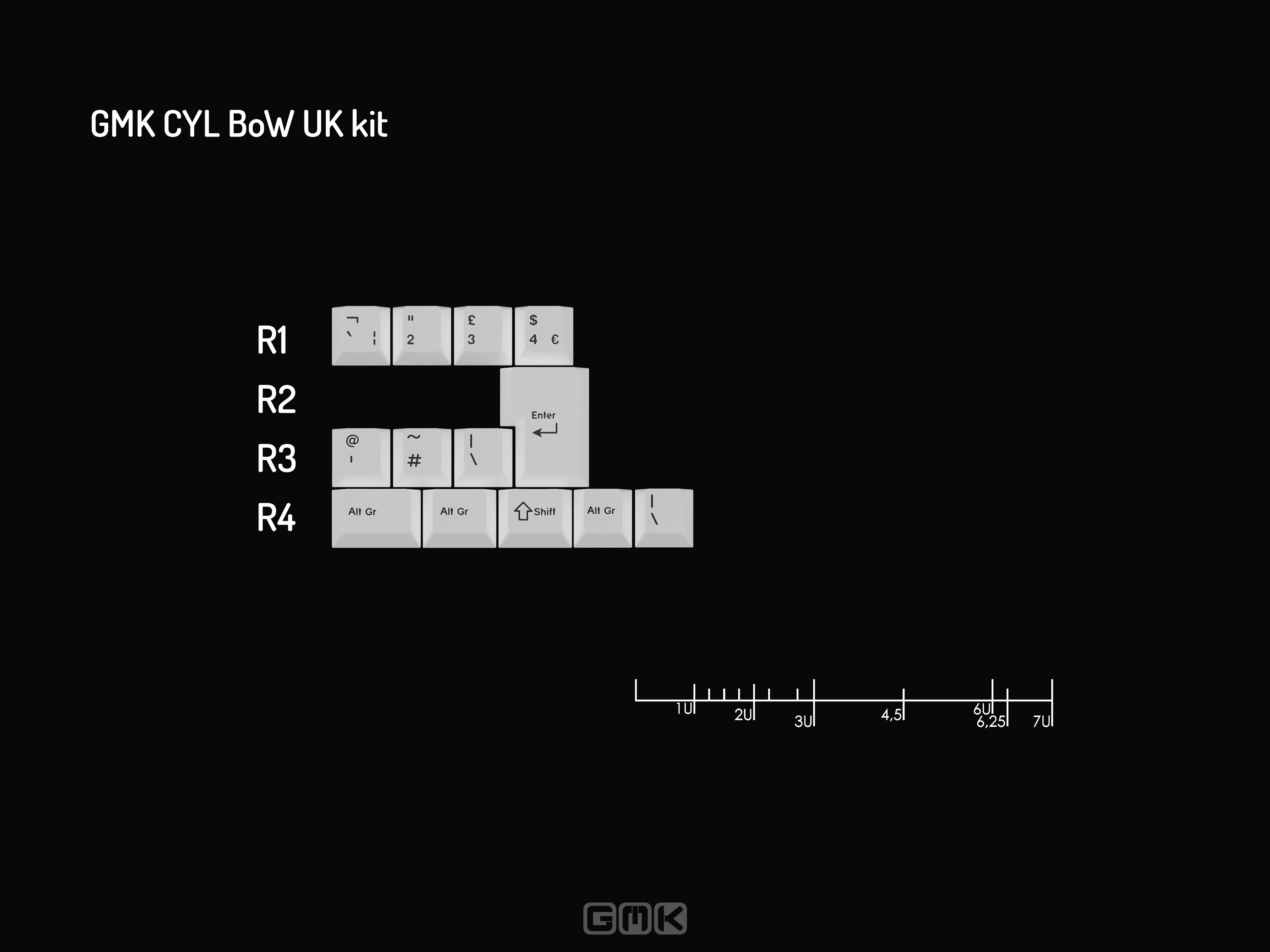 GMK CYL BoW (Black on White) GMK CYL BoW (Black on White)