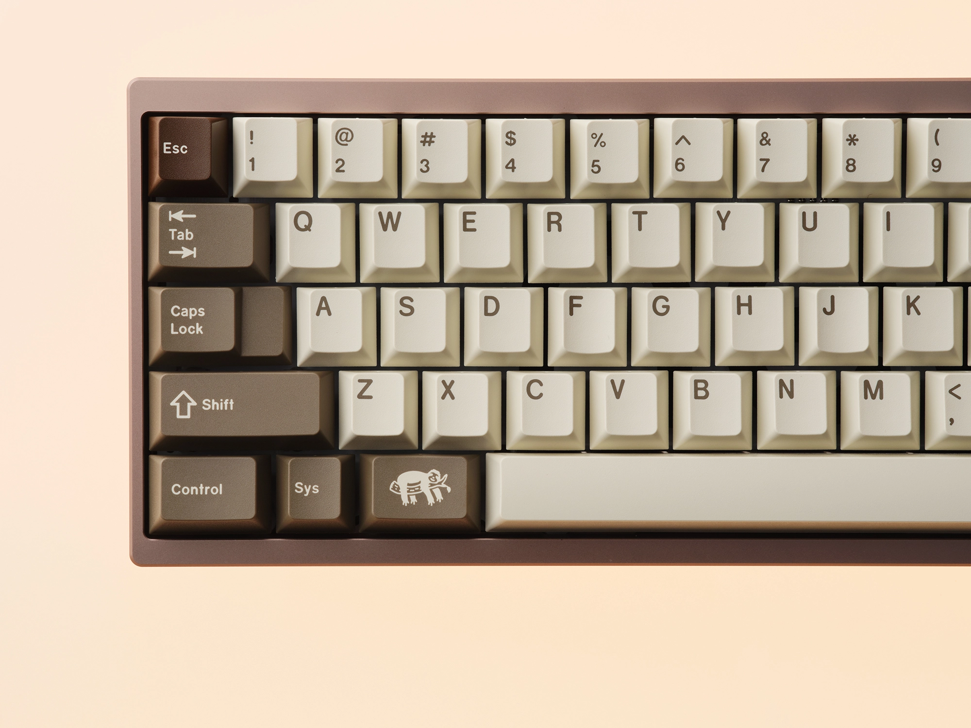 GMK Sloth R2 Keycap Set | Beige and brown Keycaps for Custom Keyboards GMK Sloth R2 Keycap Set | Beige and brown Keycaps for Custom Keyboards