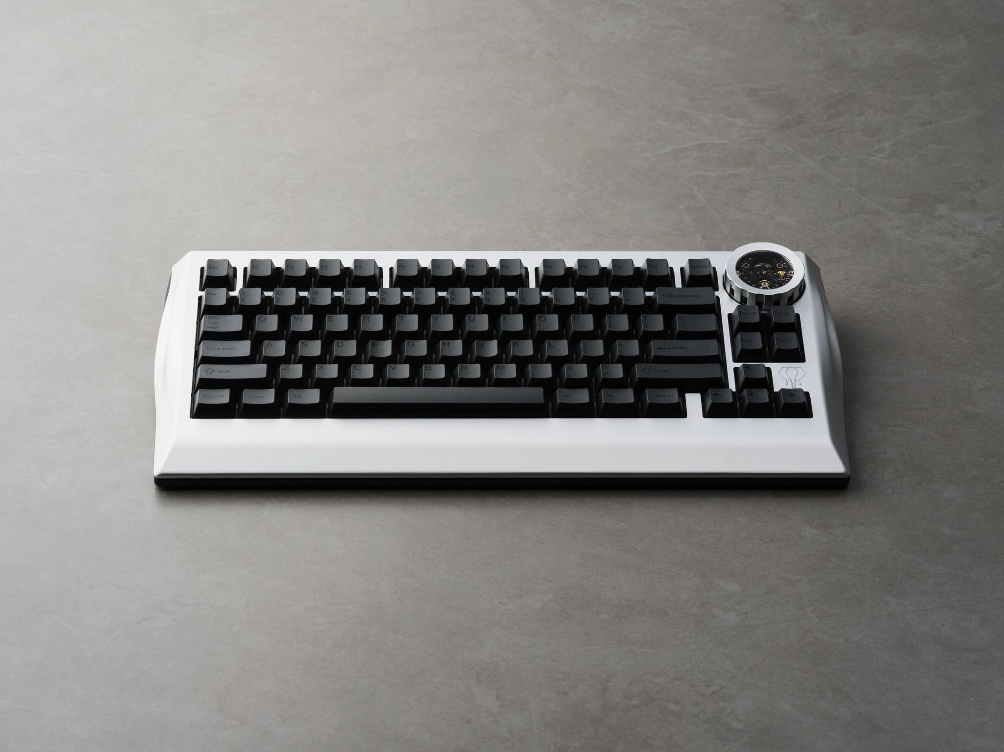 GMK CYL Shaded Keycaps Grey on Black