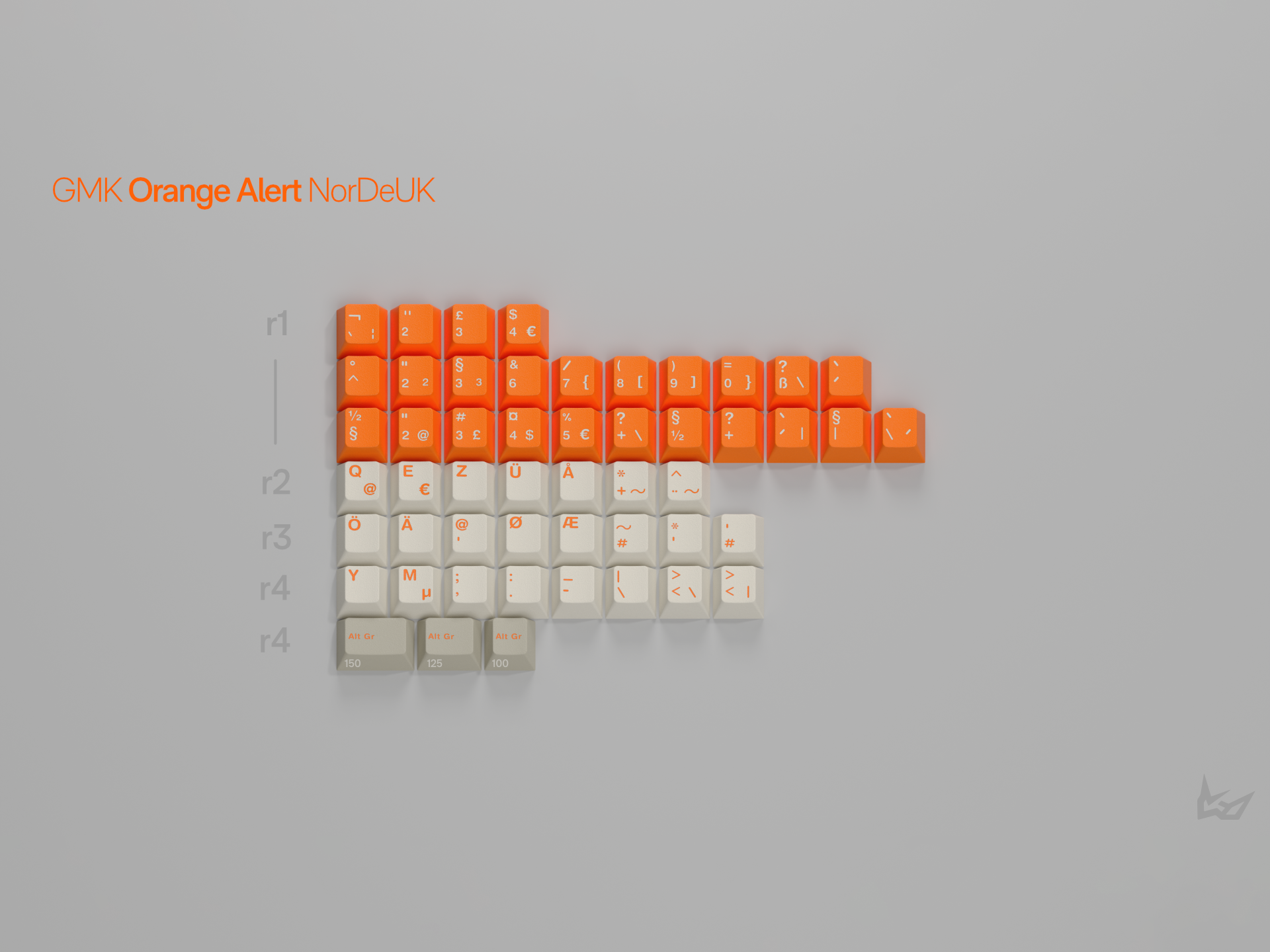 GMK CYL Orange Alert Keycaps