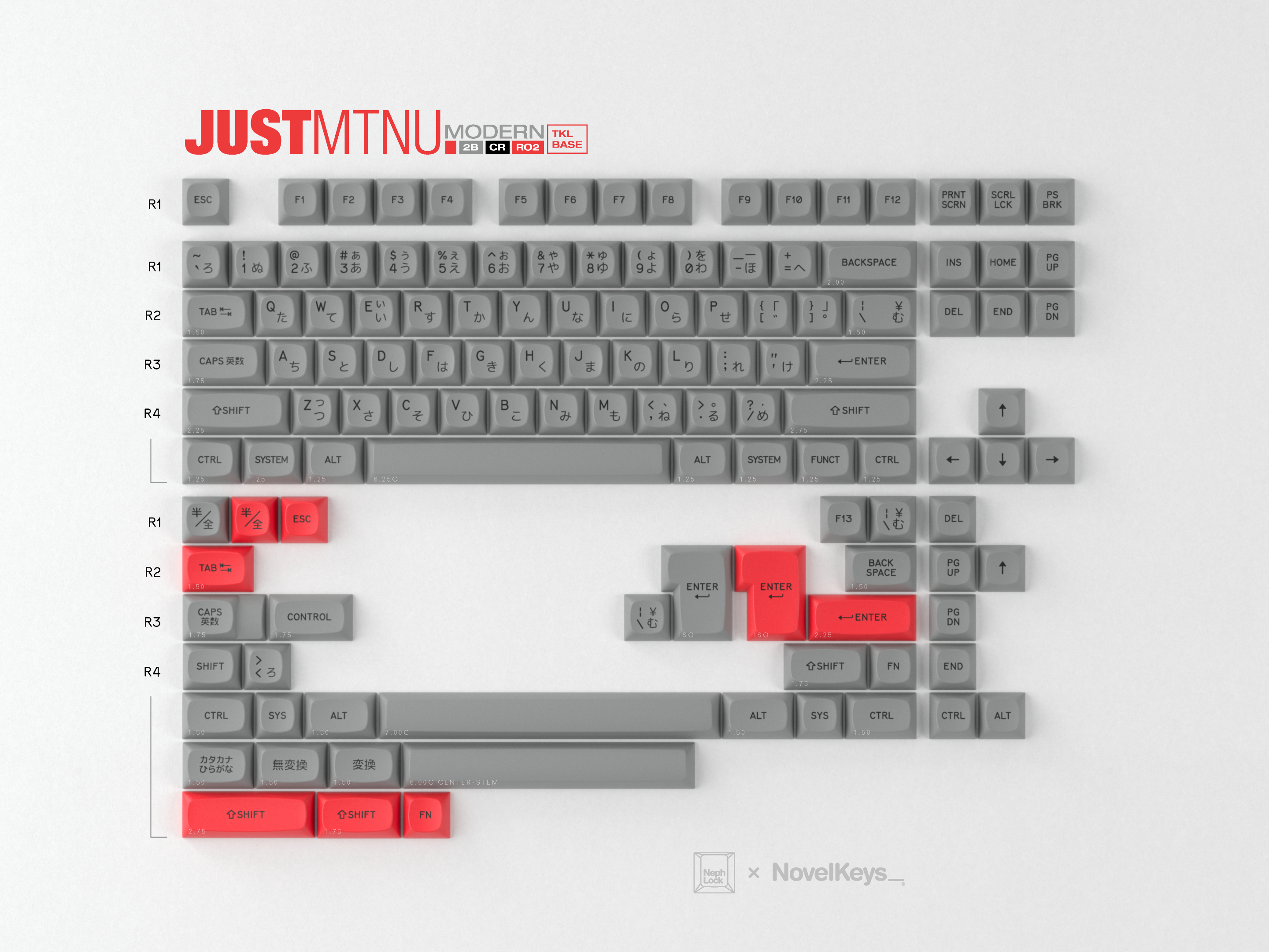 GMK MTNU JUSTMTNU Keycaps