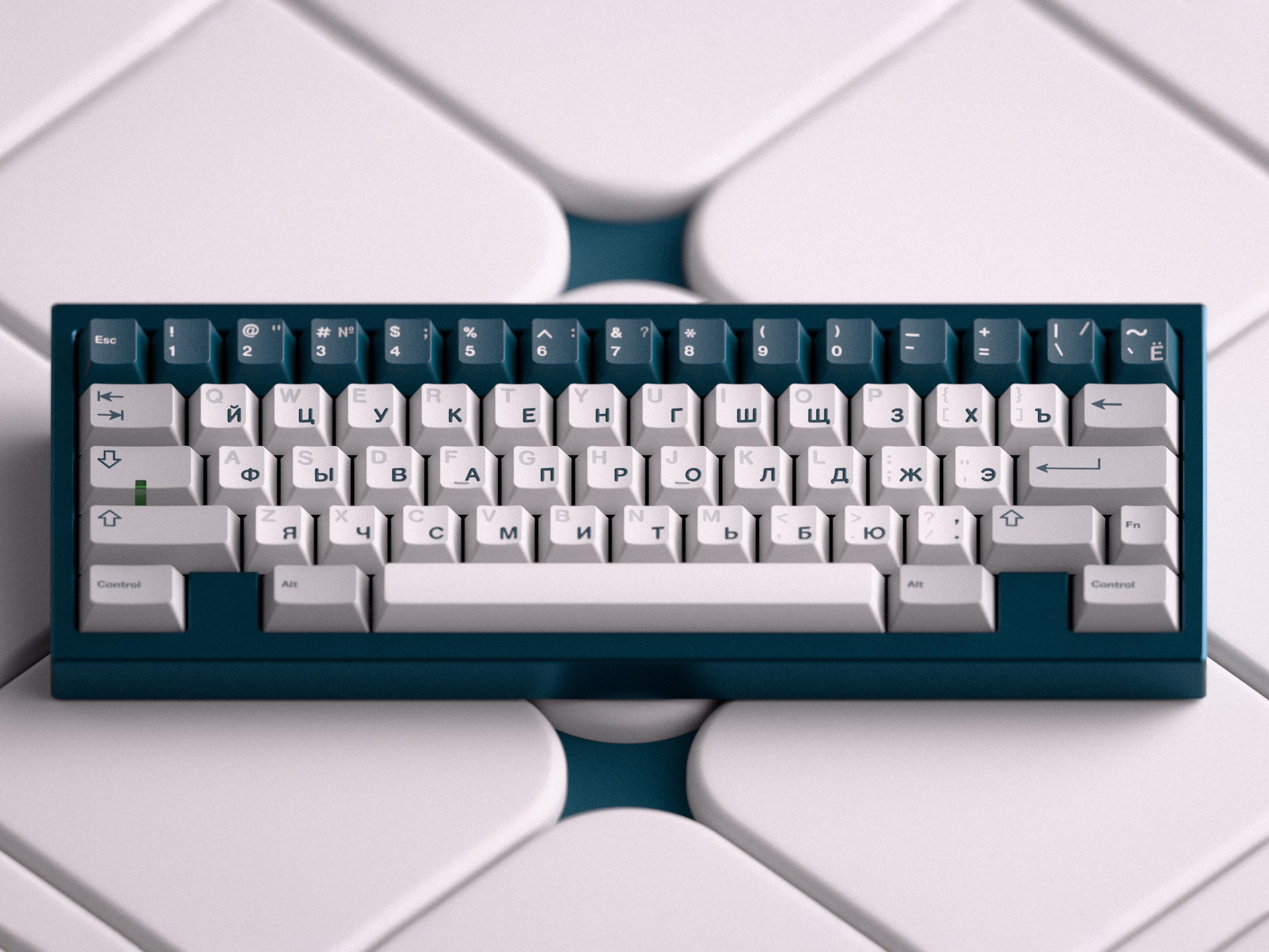GMK CYL Prussian Alert Keycaps