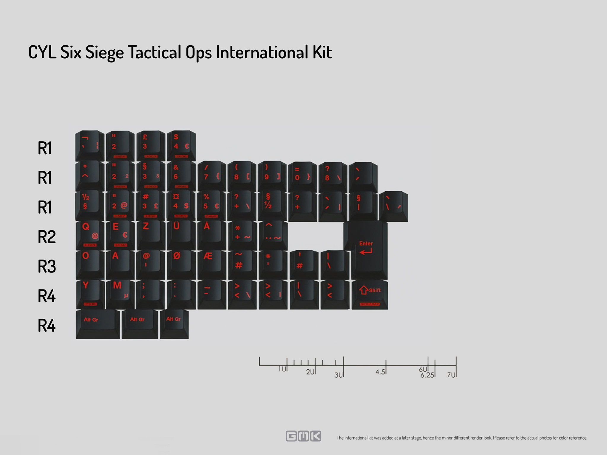 GMK CYL Six Siege Tactical Ops Keycaps