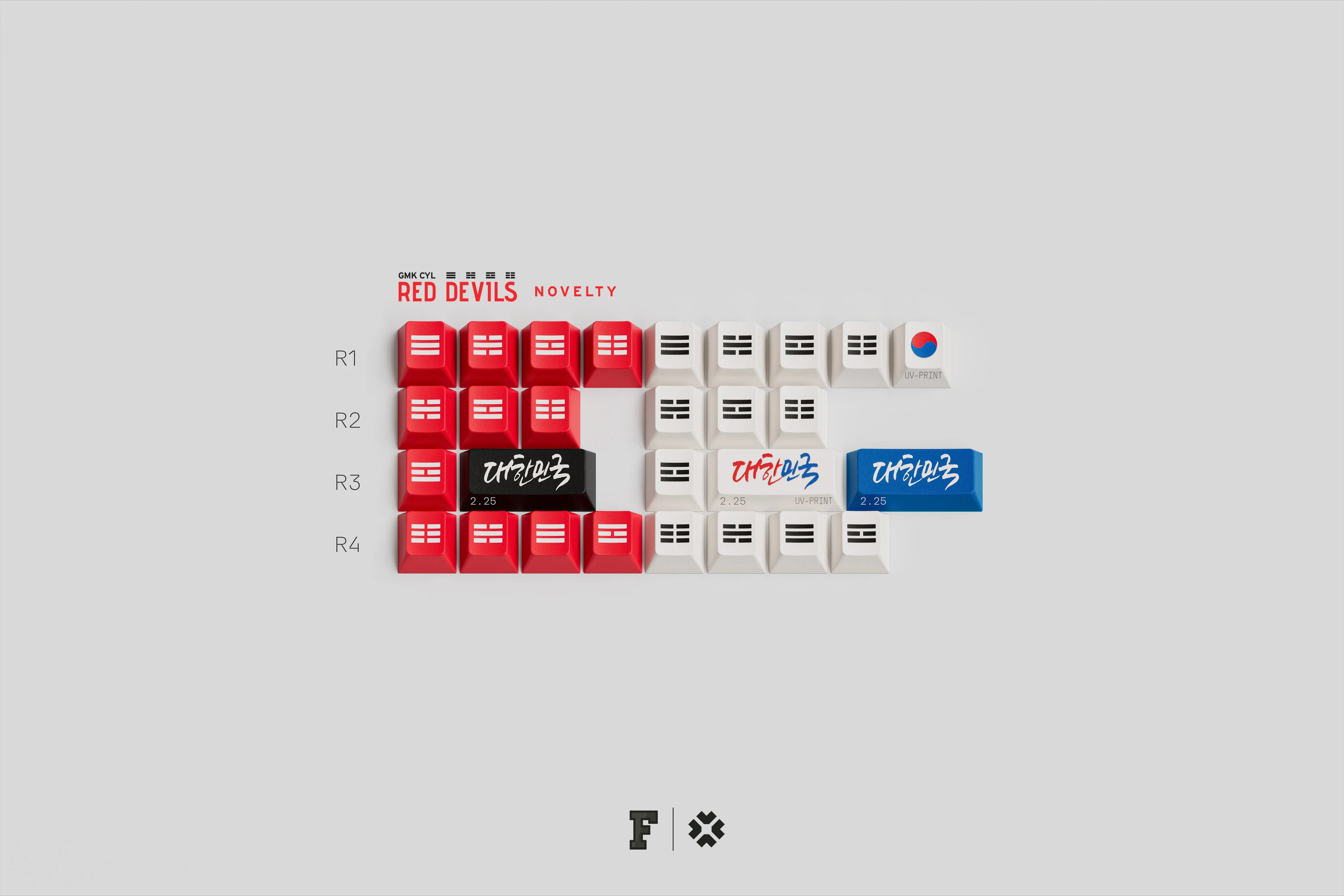 GMK CYL Red Devils R2 Keycaps
