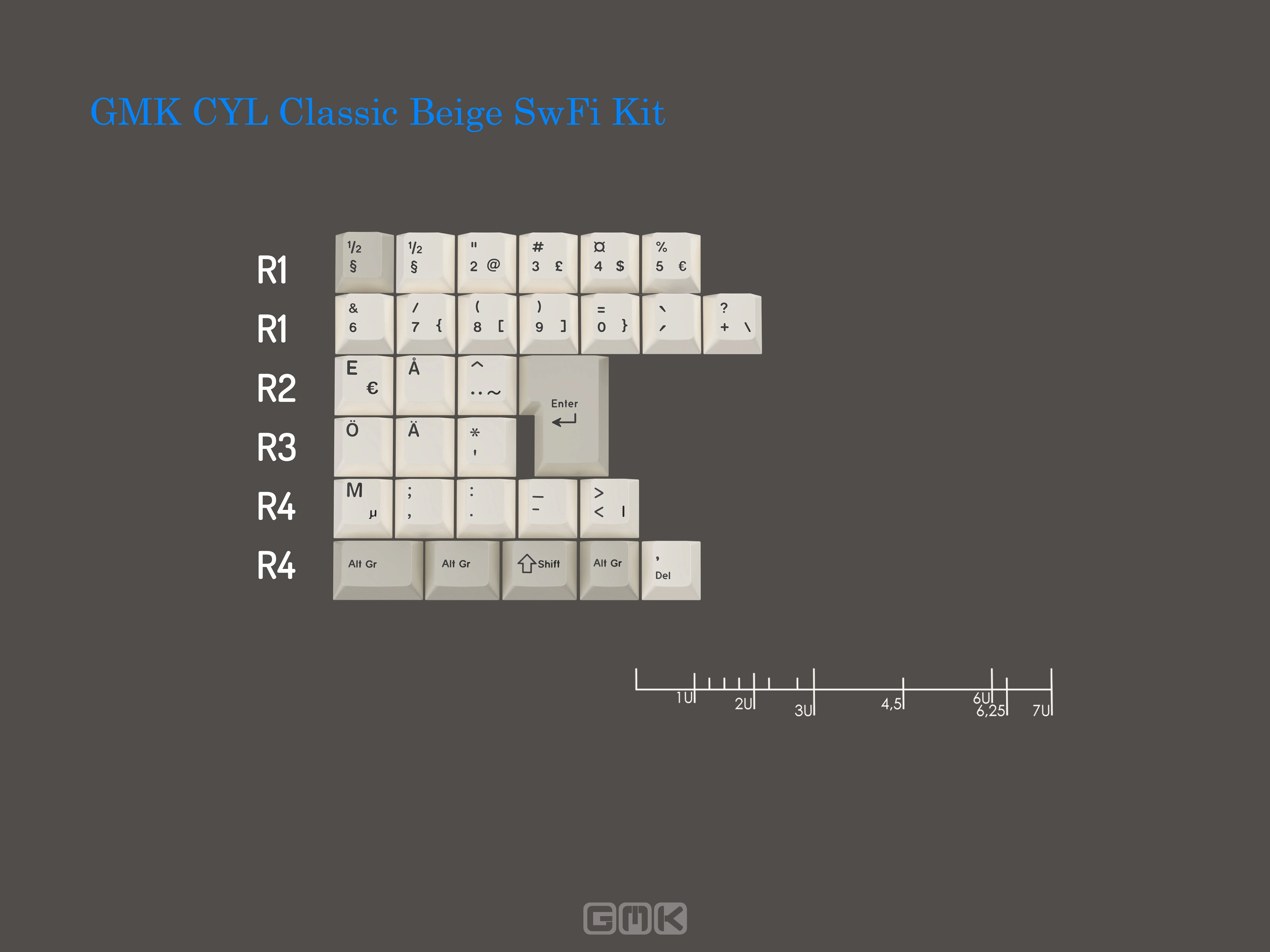 GMK CYL Classic Beige Keycaps